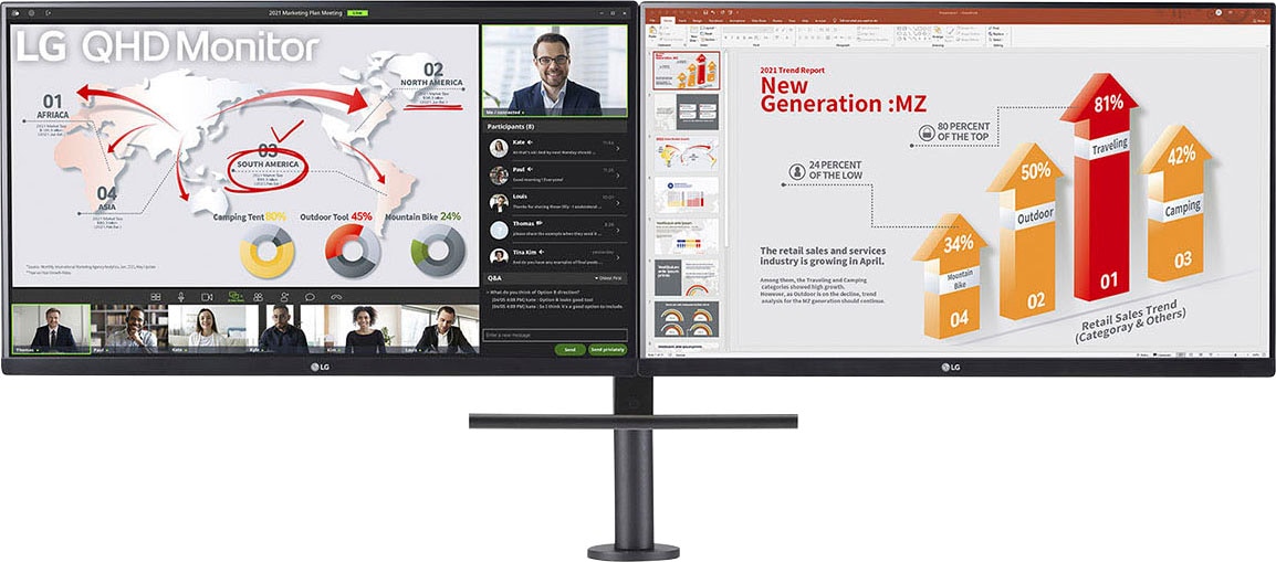 LG LCD-Monitor »27QP88DP«, 68 cm/27 Zoll, 2560 x 1440 px, QHD, 5 ms Reaktionszeit, 75 Hz