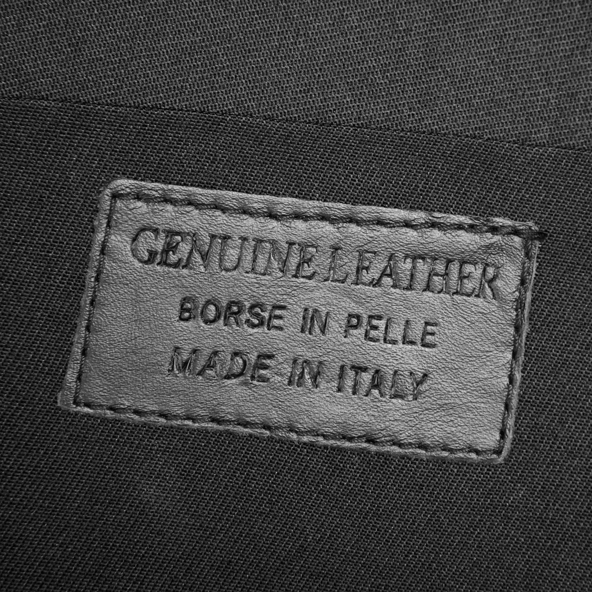 Cluty Umhängetasche, echt Leder, Made in Italy