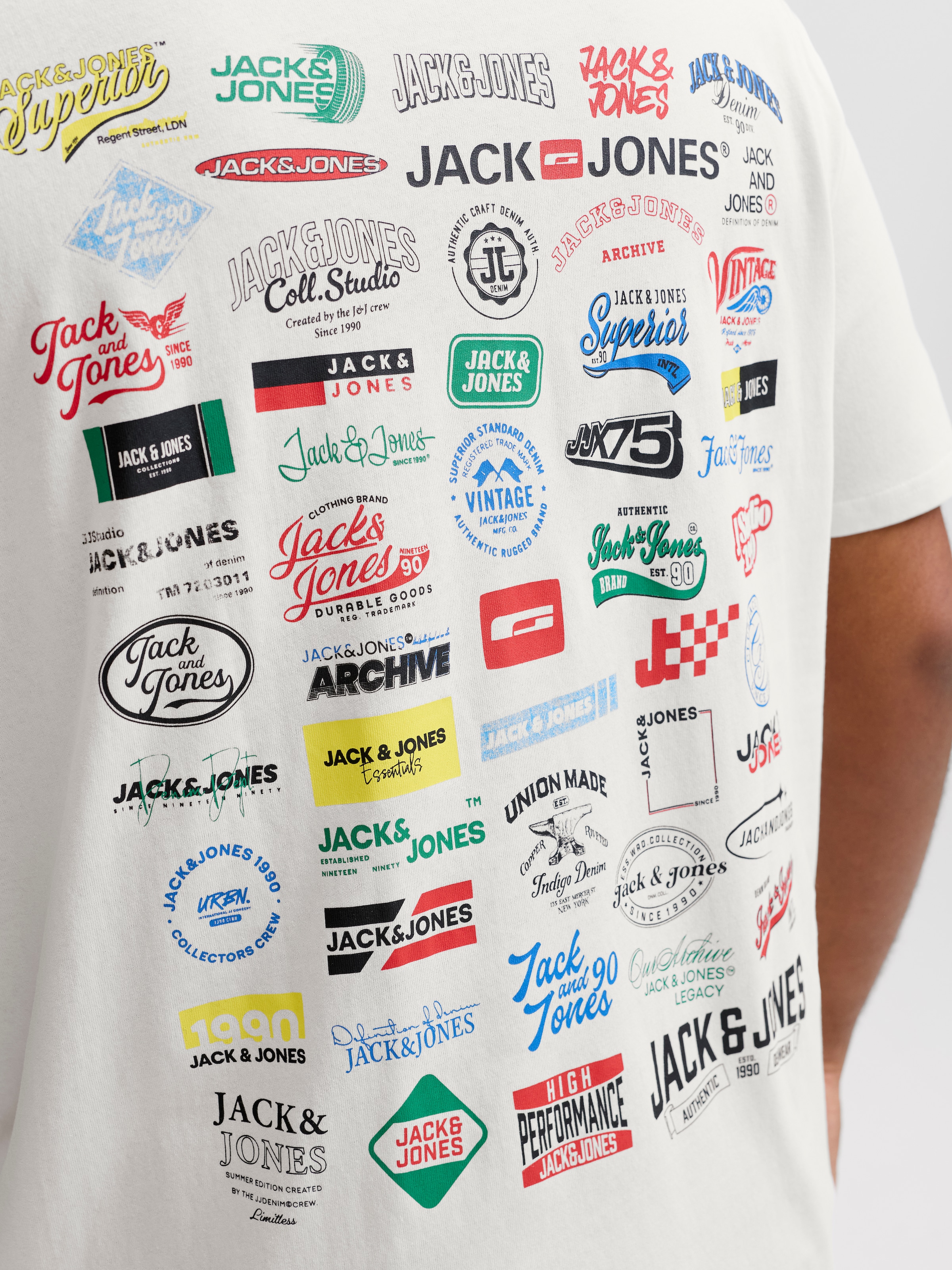 Jack & Jones PlusSize T-Shirt »JJLEGACY TEE SS CREW NECK PLS« Baumwolle, locker geschnitten