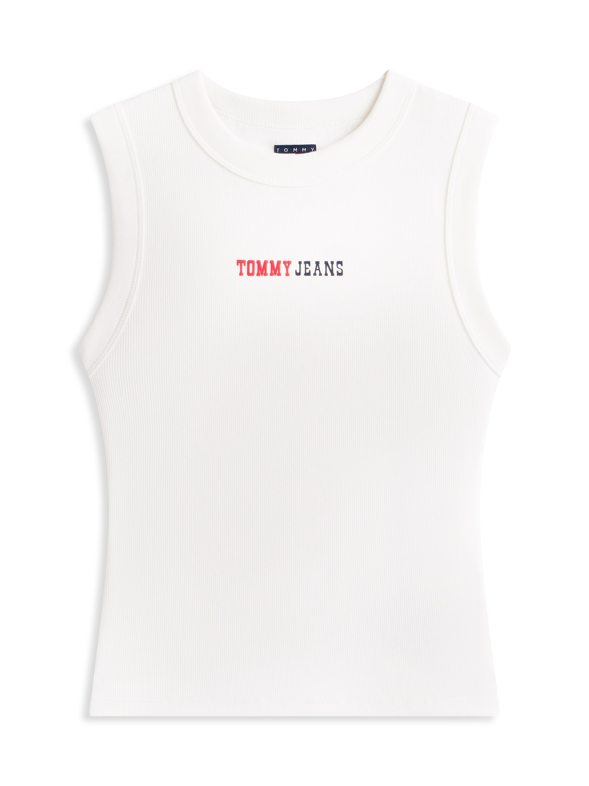 Tommy Jeans T-Shirt »TJW SLIM ESS LOGO 2 RIB TANK« mit gerippter Struktur