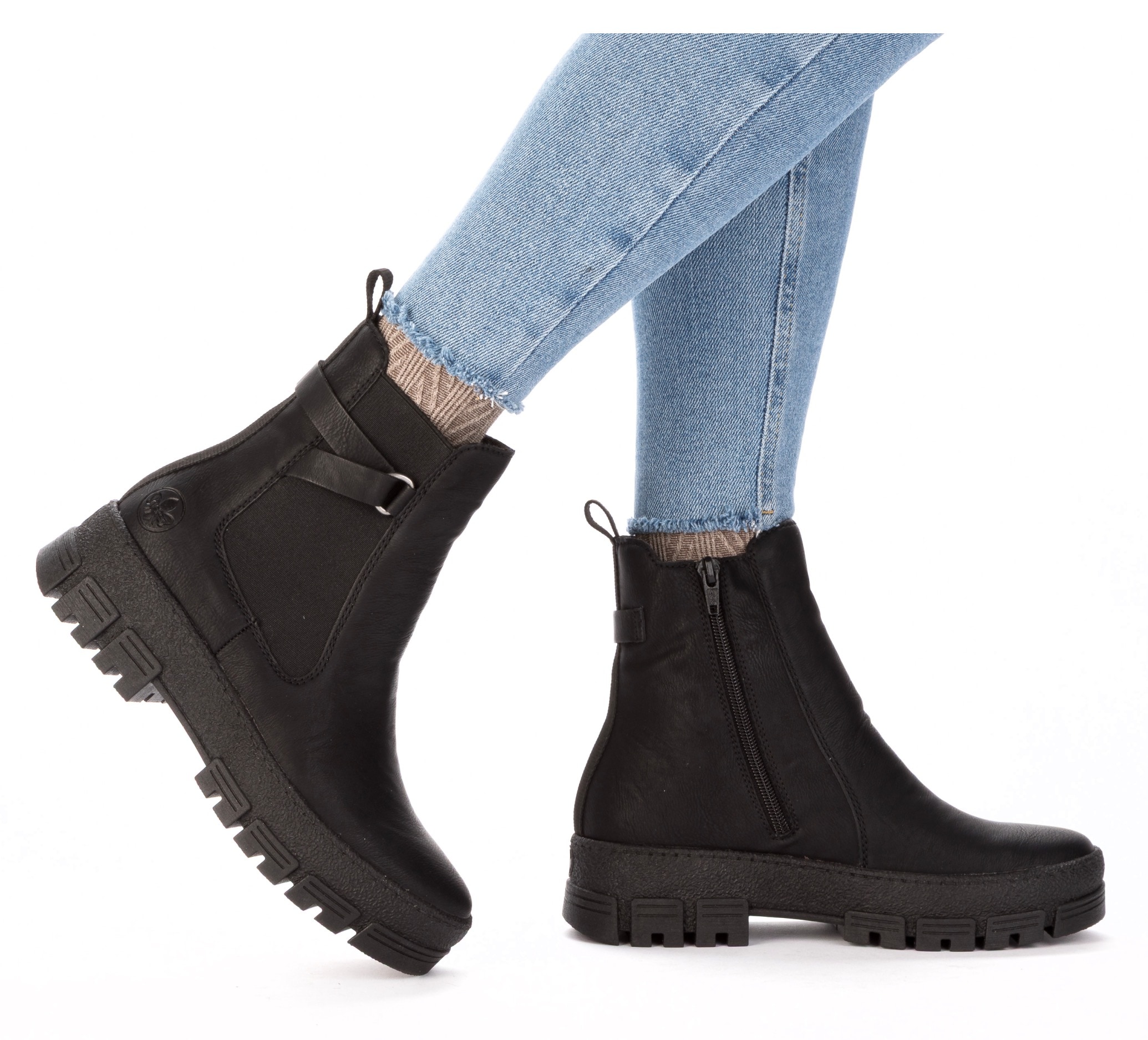 Rieker Winterstiefelette  Chelseaboots, Plateauboots, Klassik-Stiefelette mit Warmfutter