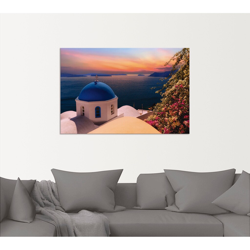 Artland Wandbild »Santorini«, Gewässer, (1 St.)