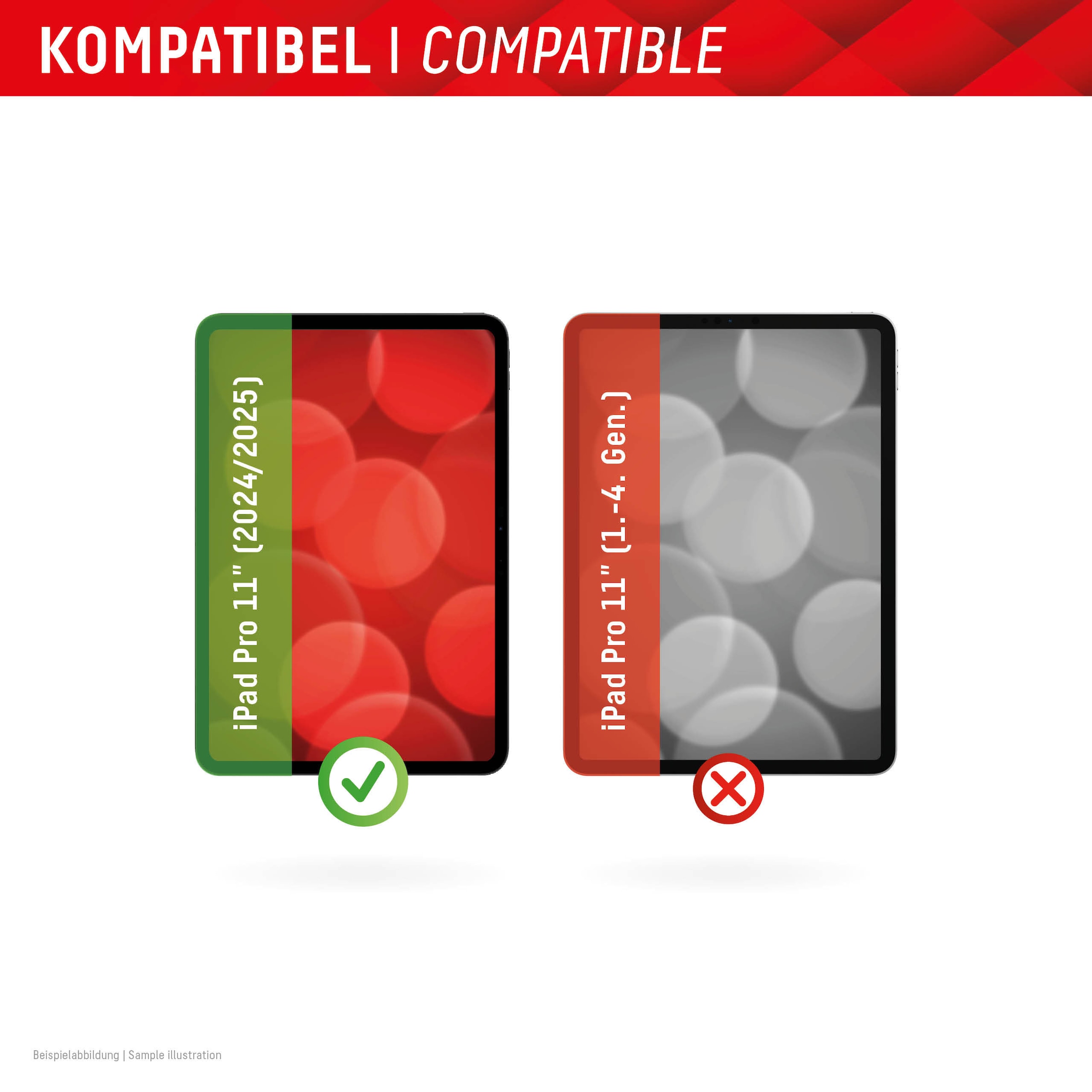 Displex Displayschutzfolie »Tablet Privacy Safe« für Apple iPad Pro 11" (2024/2025) Blickschutzfolie, Schutzfolie, Bildschirmschutz, kratz- & stoßfest