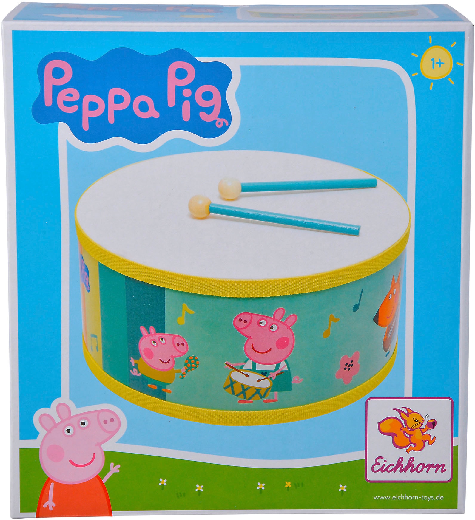 Eichhorn Spielzeug-Musikinstrument »Peppa Pig Trommel 20cm«