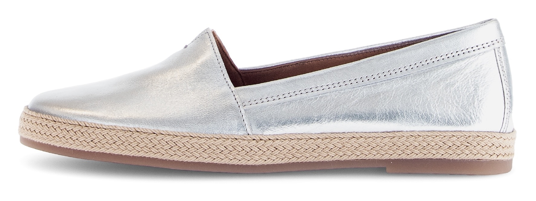 Gabor Slipper  , Schlupfschuh, Bequemschuh, Flats mit jutebezogenem Plateau