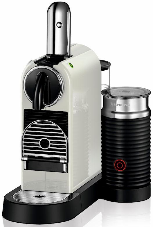 Nespresso Kapselmaschine »CITIZ EN mit Garantie von 3 7 DeLonghi, Jahren inkl. Aeroccino Willkommenspaket mit White«, Kapseln XXL Milchaufschäumer, 267.WAE