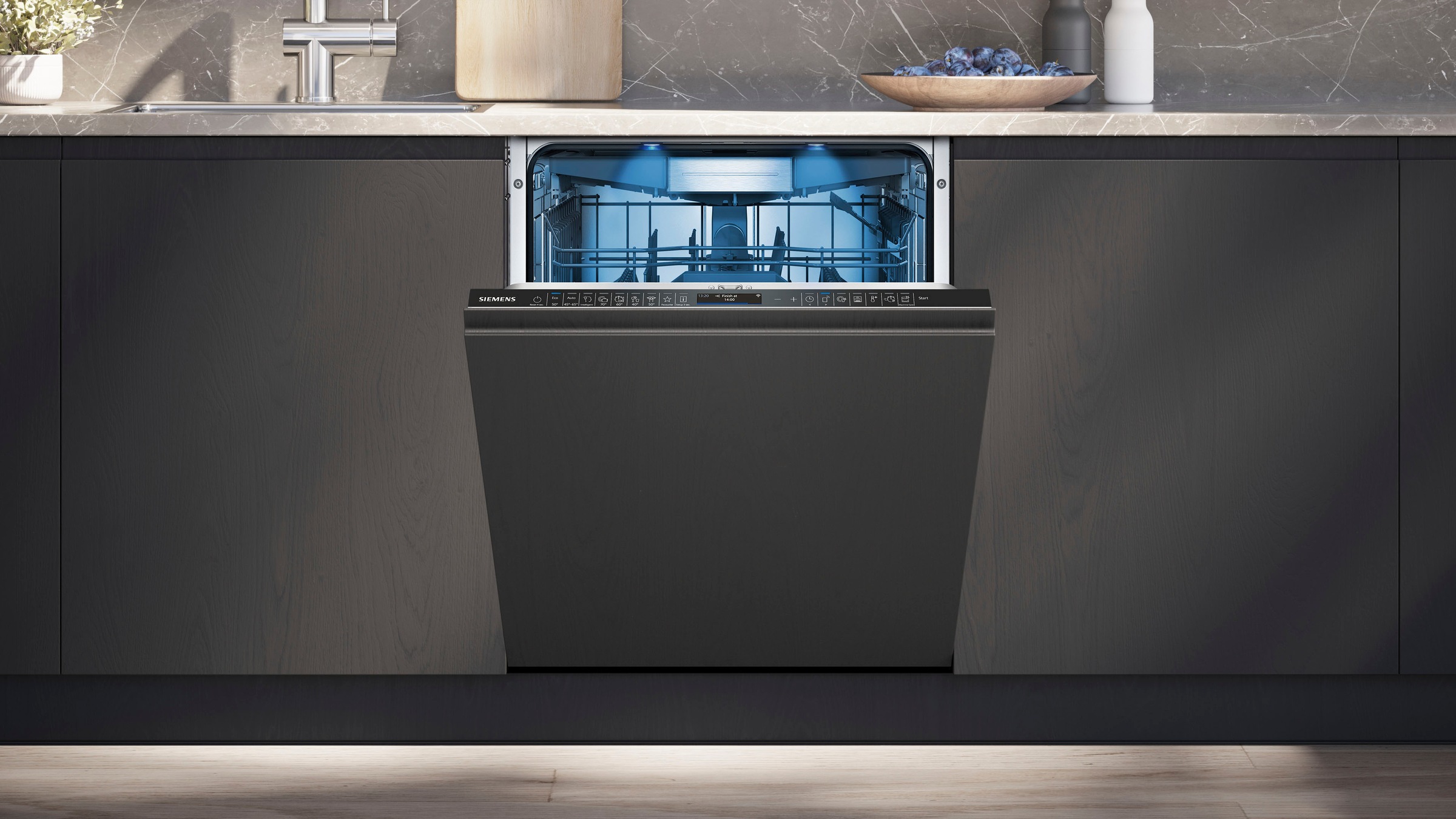 SIEMENS vollintegrierbarer Geschirrspüler iQ700 »SN87TX00CE«, 14 Maßgedecke, Made in Germany