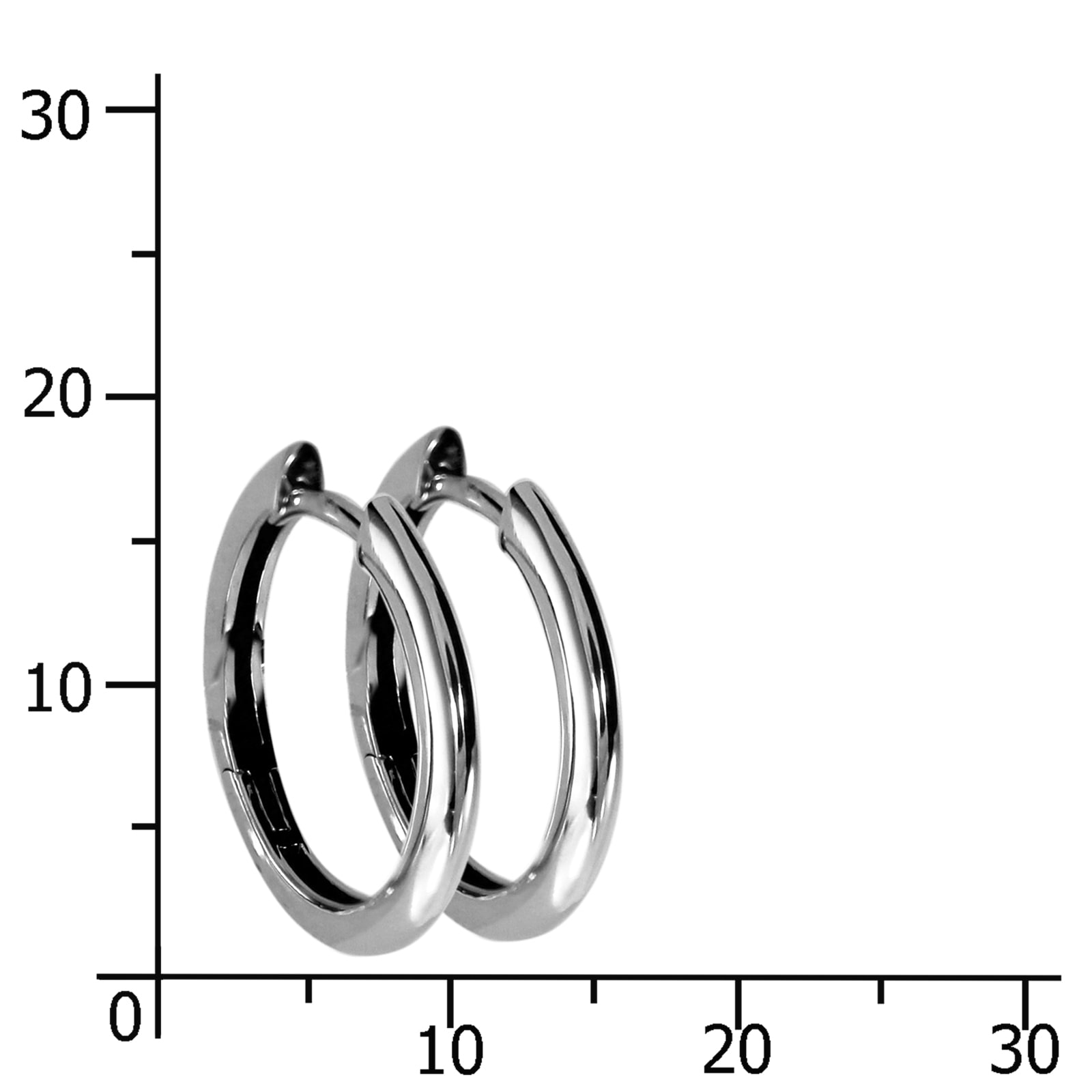 OSTSEE-SCHMUCK Klappcreolen »- Liana - Silber 925/000 -,«
