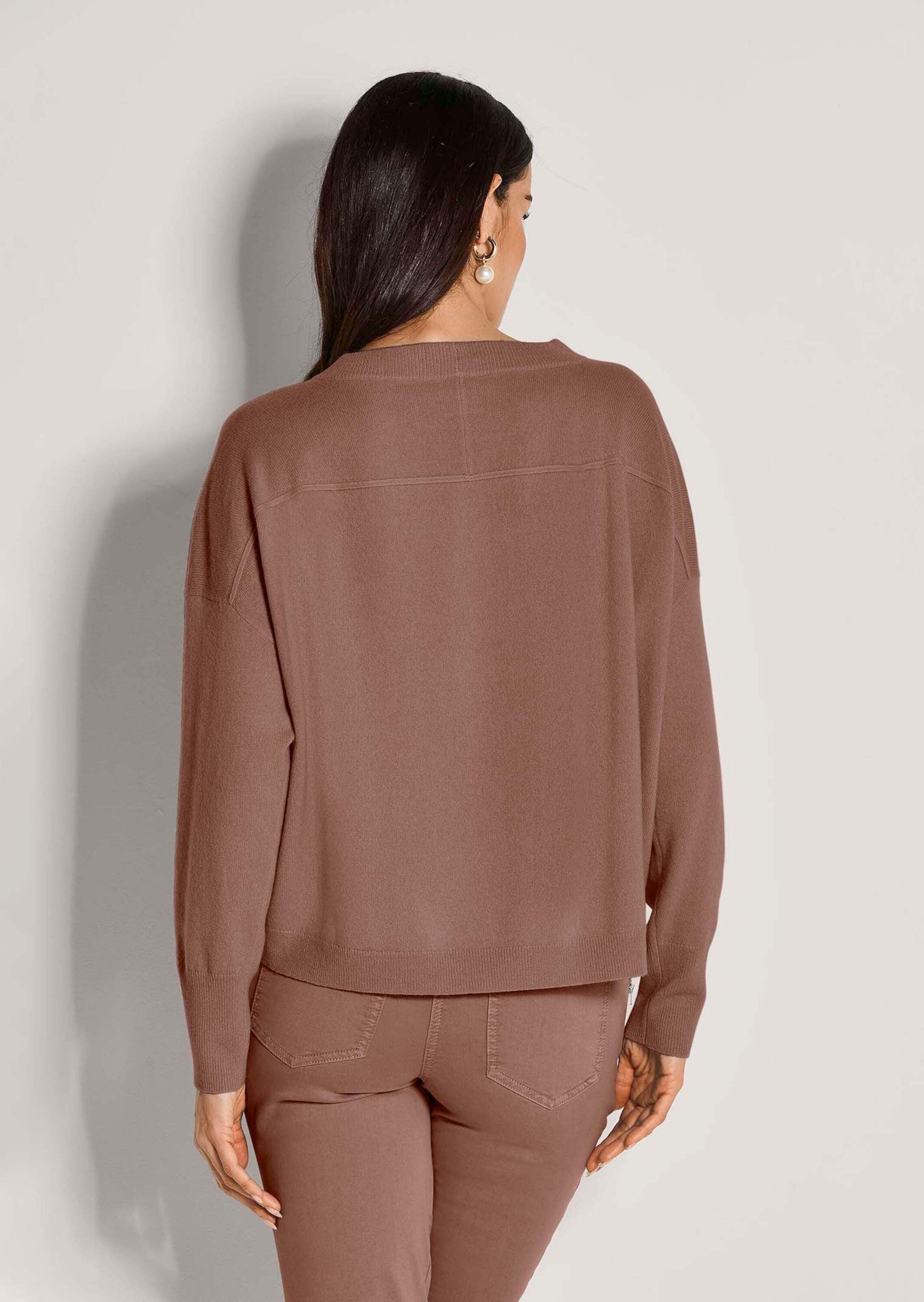 MADELEINE Longpullover »Strickpullover Kaschmir Pullover mit Rundhalsausschnitt«