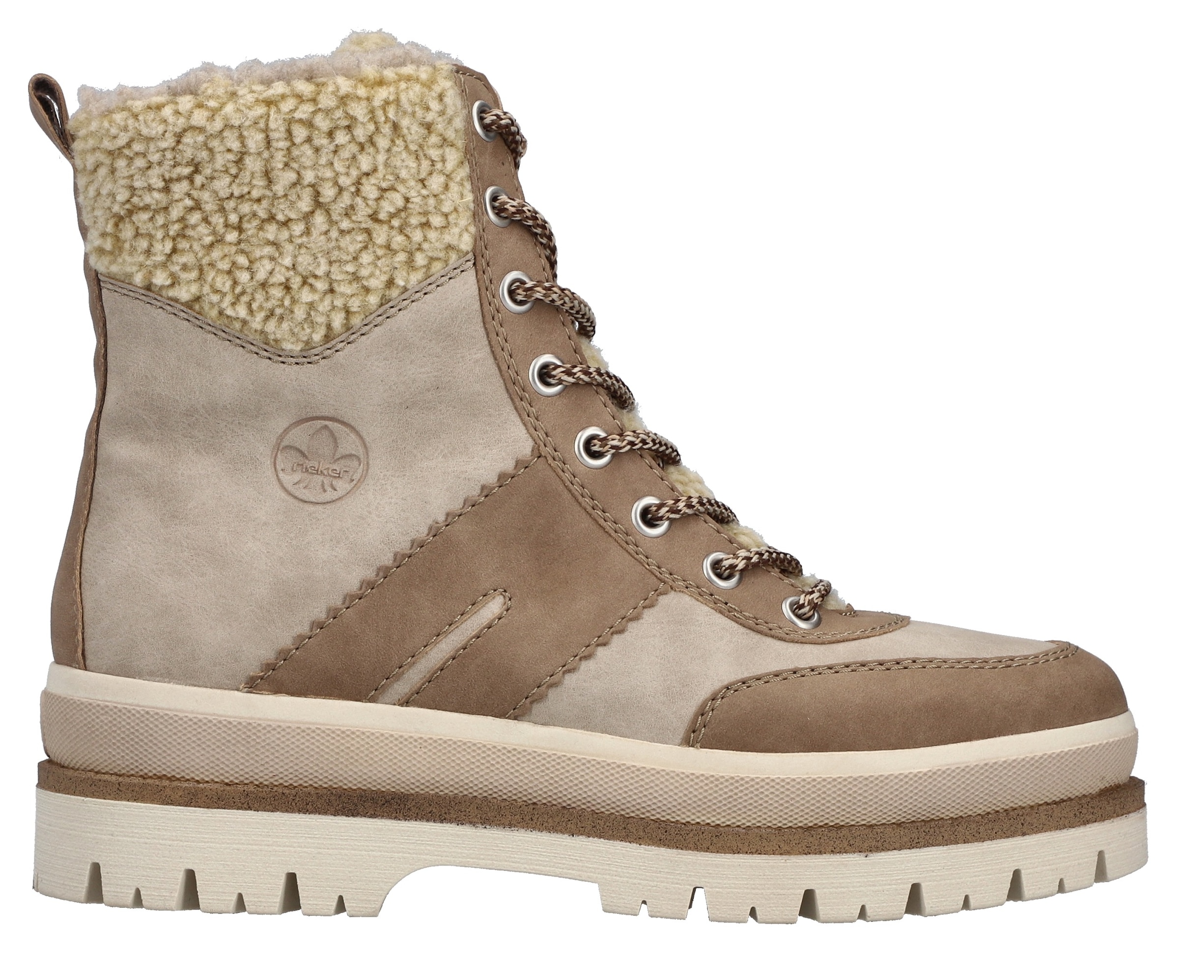 Rieker Winterstiefelette  Plateauboots, Winterboots, Schnürboots mit Innenreißverschluss