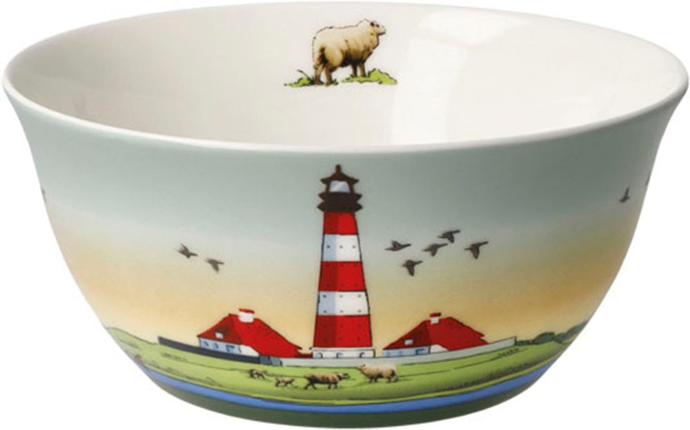 Goebel Schüssel "Scandic Home - North Sea Lighthouses" 1 aus Fine China-Porzellan aus angenehm leichtem Fine Bone China