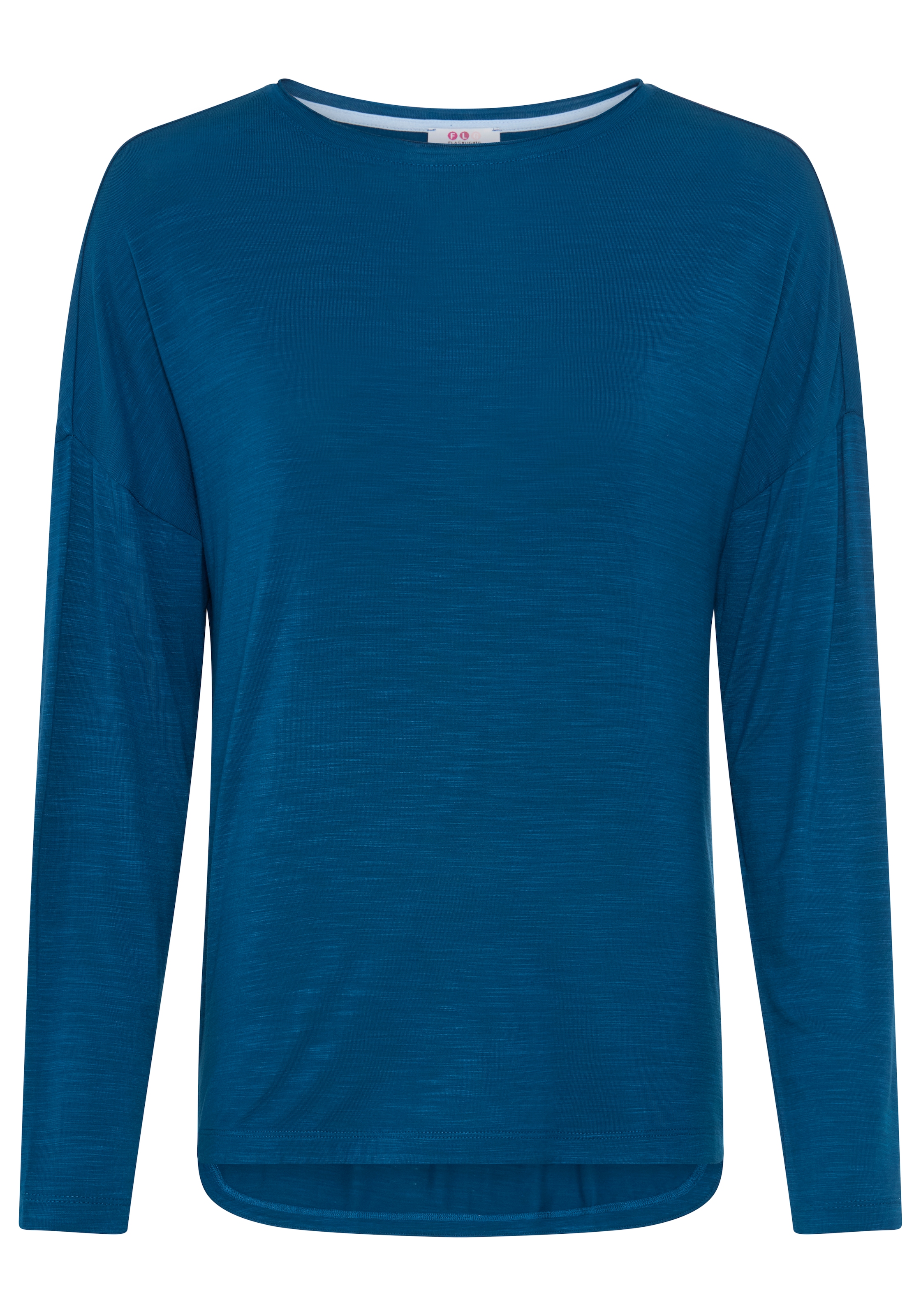 Flashlights Langarmshirt mit U-Boot-Ausschnitt, figurumspielende Passform