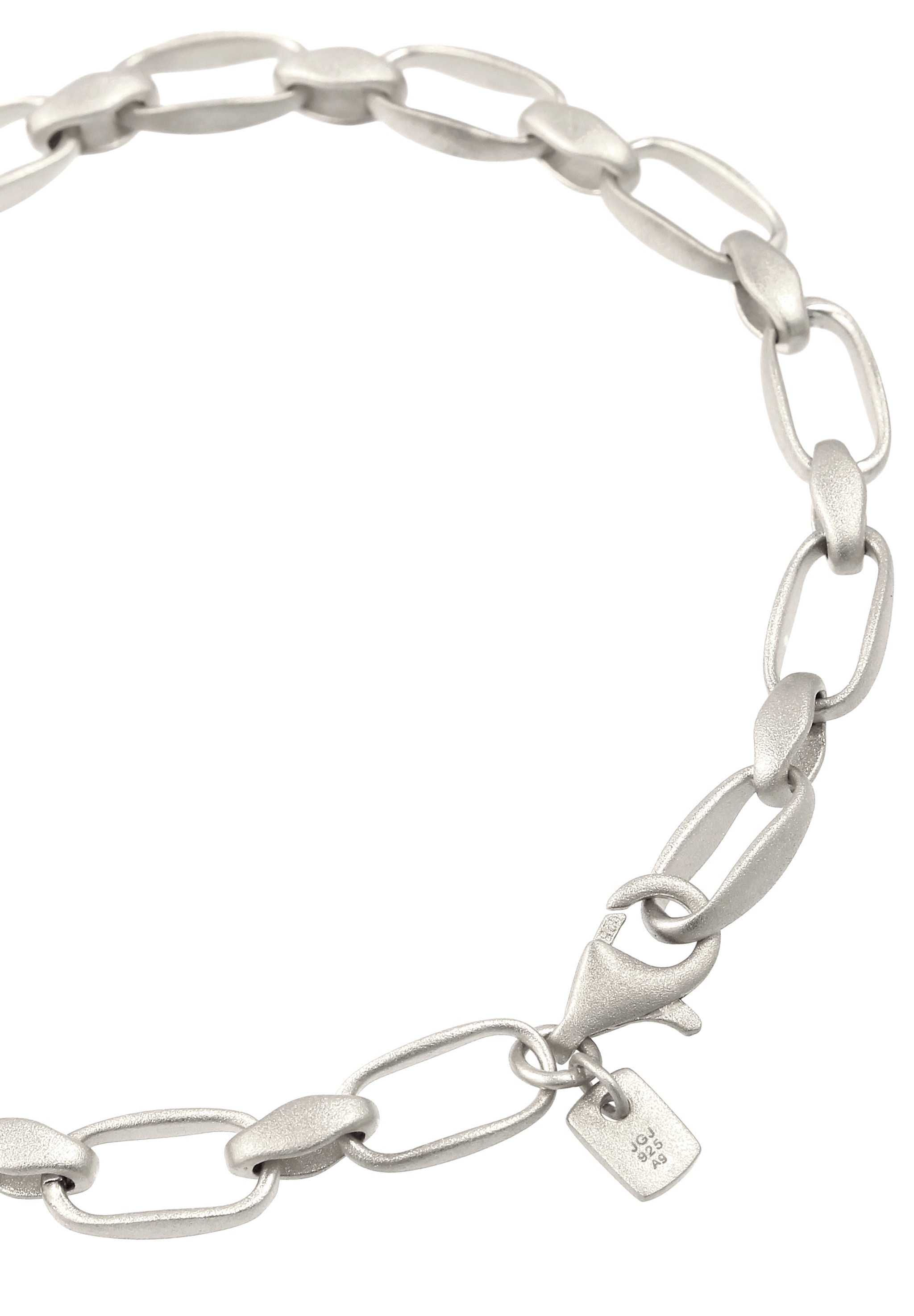 Kuzzoi Armkette »Armband Herren Gliederlook Oval 925 Sterling Silber«