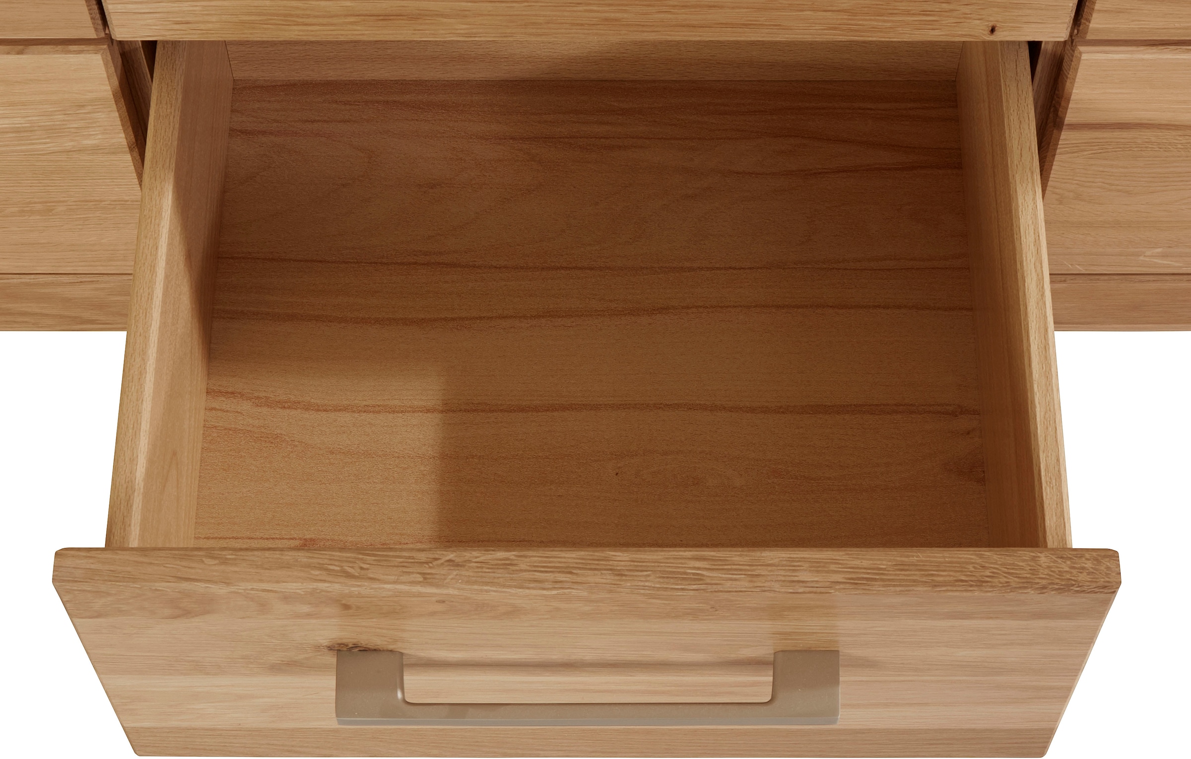 VOGL Möbelfabrik Lowboard »1237«, Massivholzfront, Breite ca. 211 cm, mit Softclose Funktion