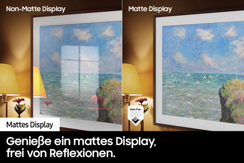 Samsung QLED-Fernseher »GQ65LS03DAU«, 4K Ultra HD, Smart-TV, The Frame, Mattes Display, Art Mode, Austauschbare Rahmen, Dolby Atmos
