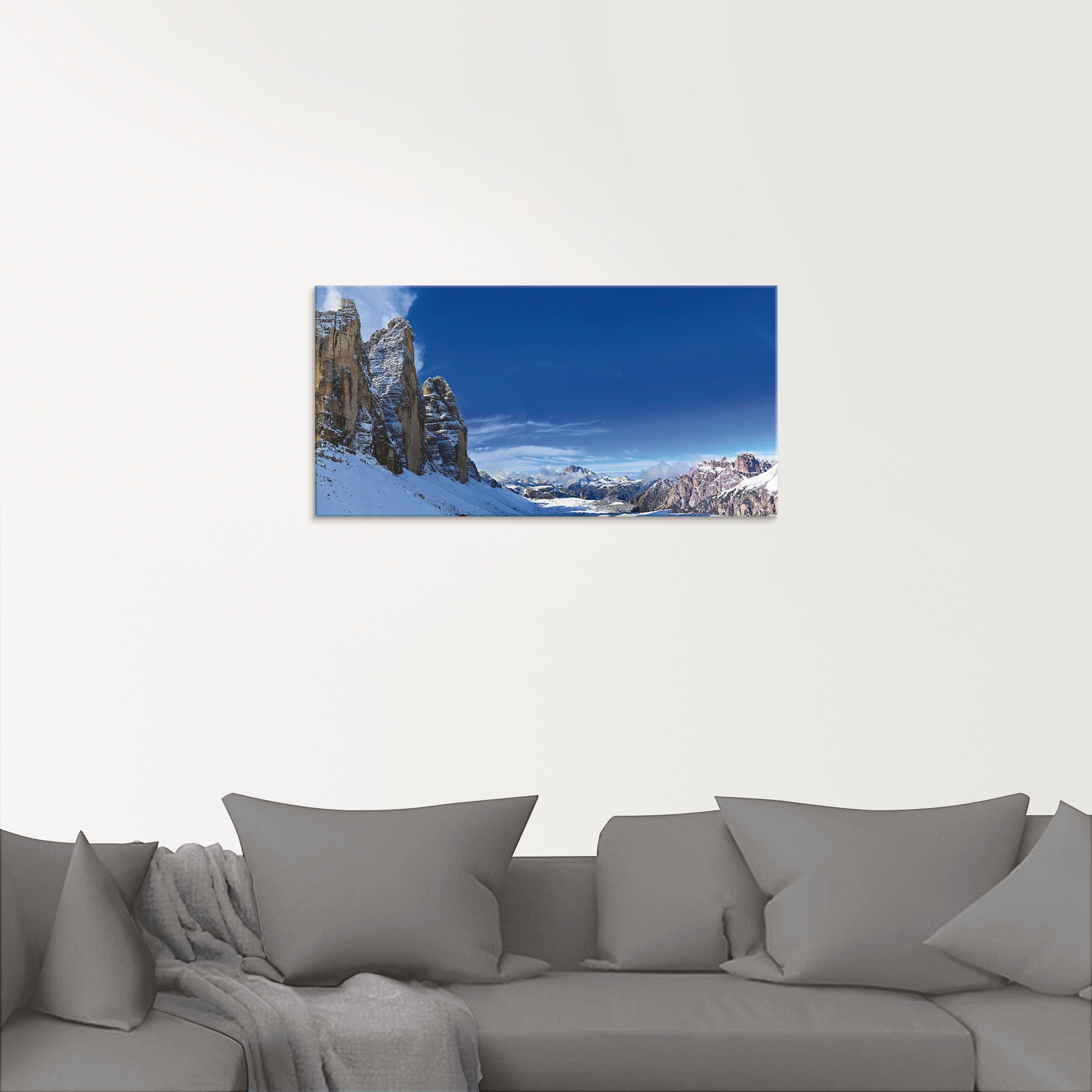 Artland Glasbild »Drei Zinnen Umrundung in den Dolomiten« Himmel 1 Stk. tlg. in verschiedenen Größen