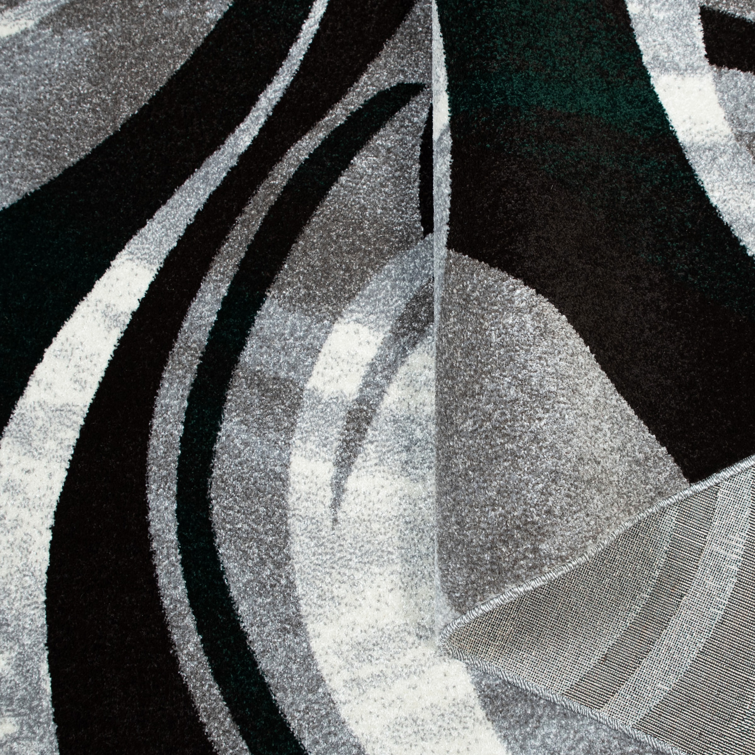 my home Teppich »Joas« rechteckig 9 mm Höhe besonders weicher Kurzflor in modernem Wellen Muster, leichter Glanz