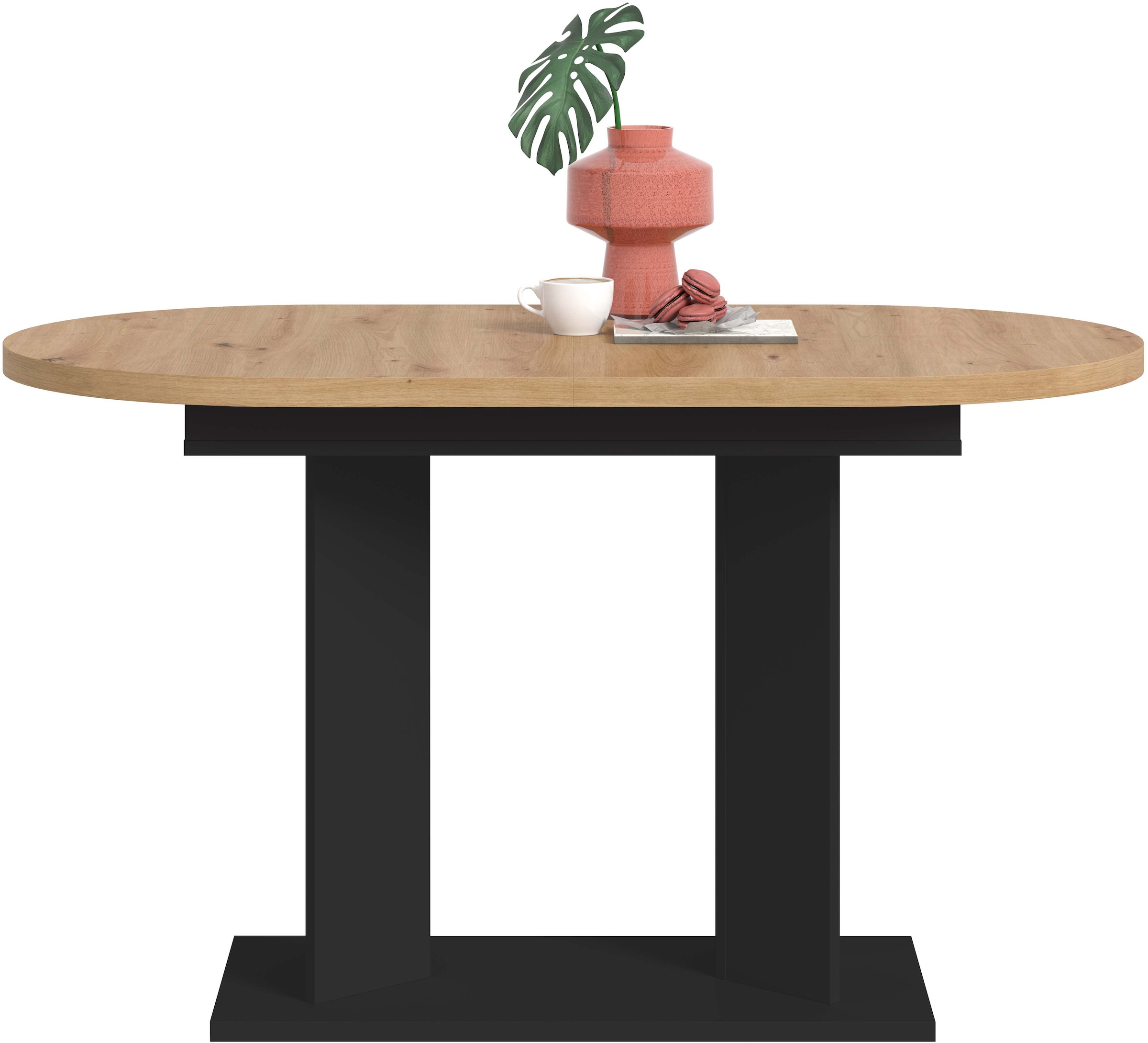 Home affaire Esstisch »GERO, 130-170 cm, ausziehbar, Säulengestell« in verschiedenen Ausführungen erhältlich, 1 Stk. tlg. Tisch, Esstisch, Esszimmer, Esszimmertisch, Küchetisch, Bartisch