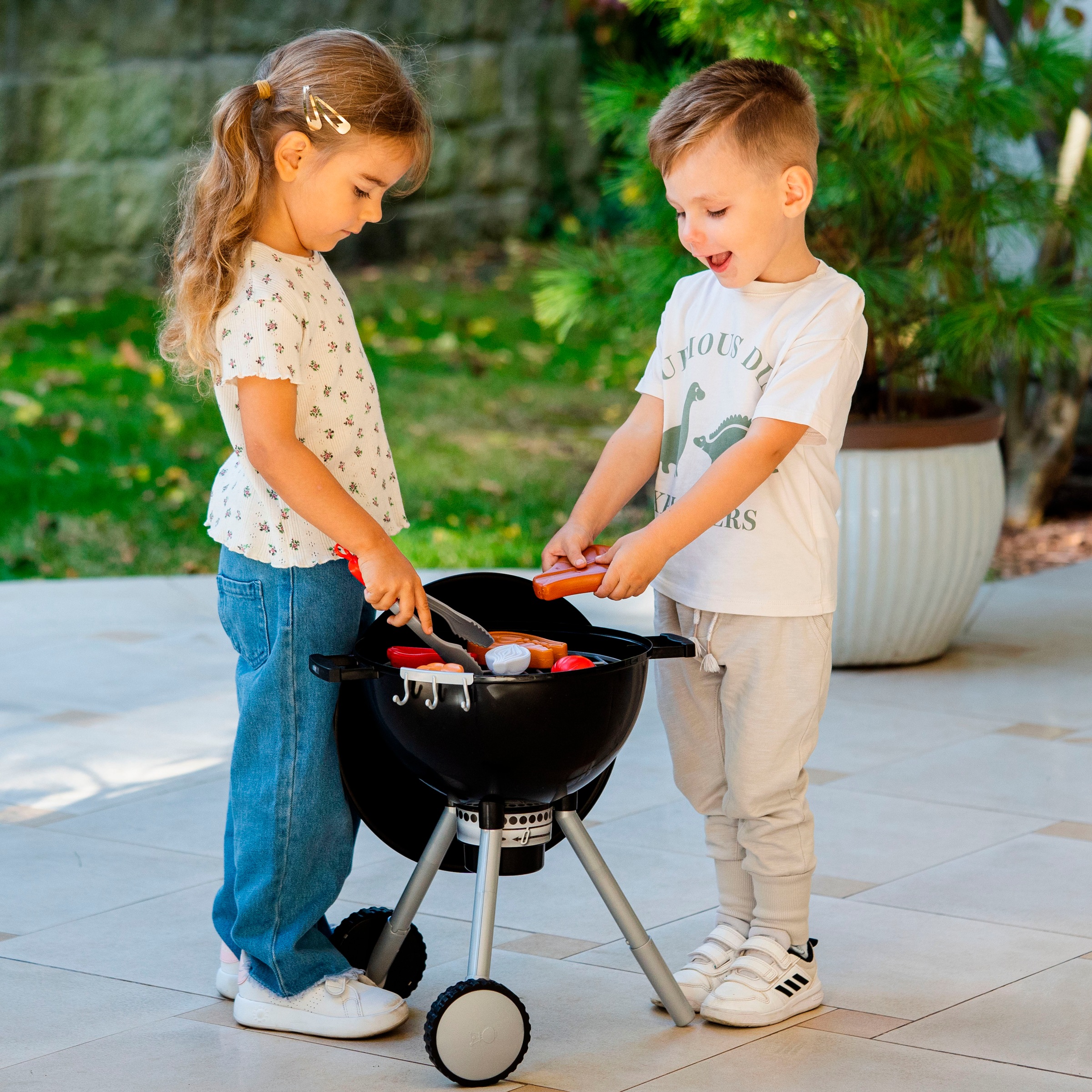 Klein Kinder-Küchenset »Weber Spiel-Kugelgrill One Touch Premium«, mit Licht und Sound, Made in Germany
