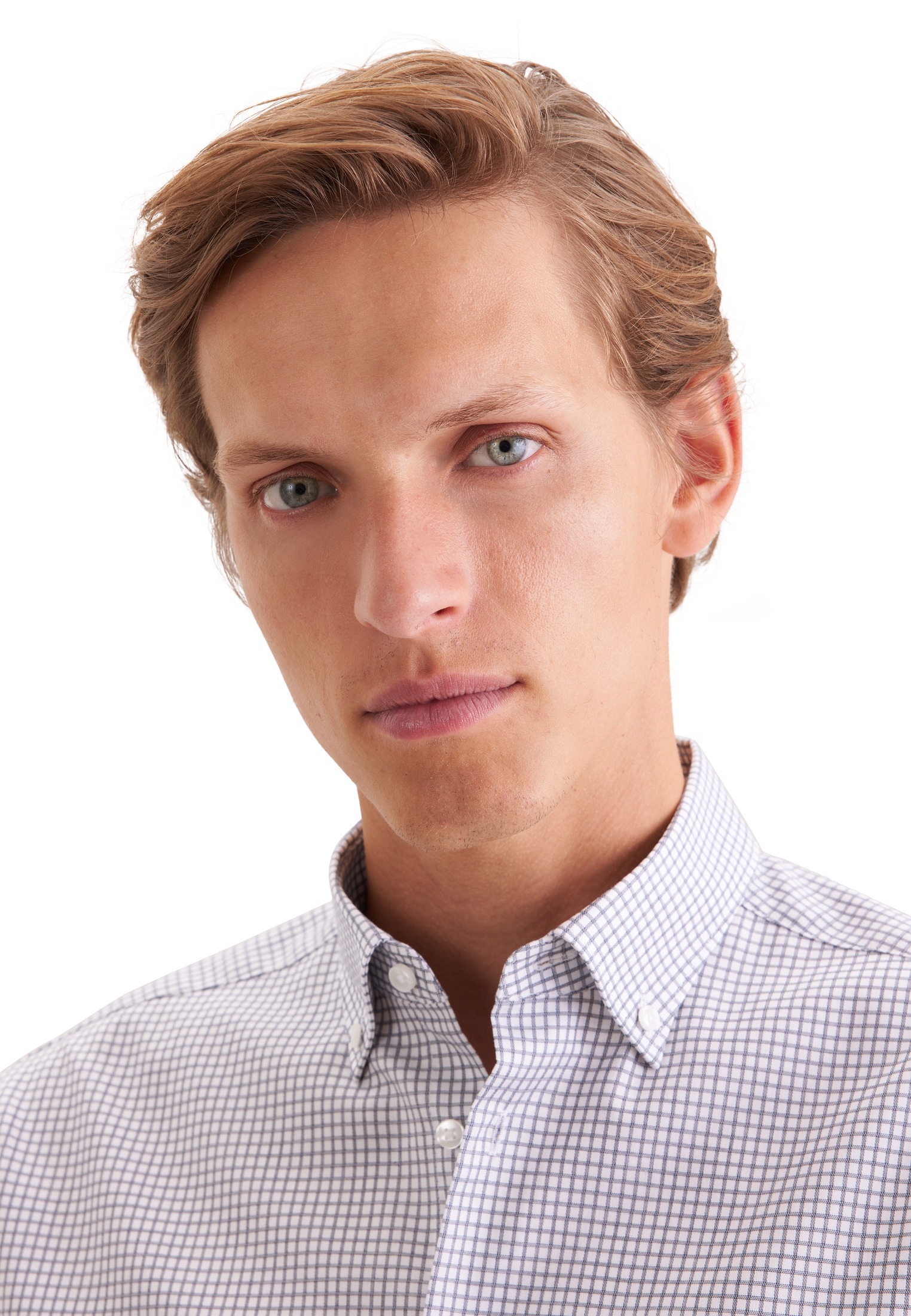 seidensticker Businesshemd »Schwarze Rose« Regular 1/1 Button-Down-Kragen Karo