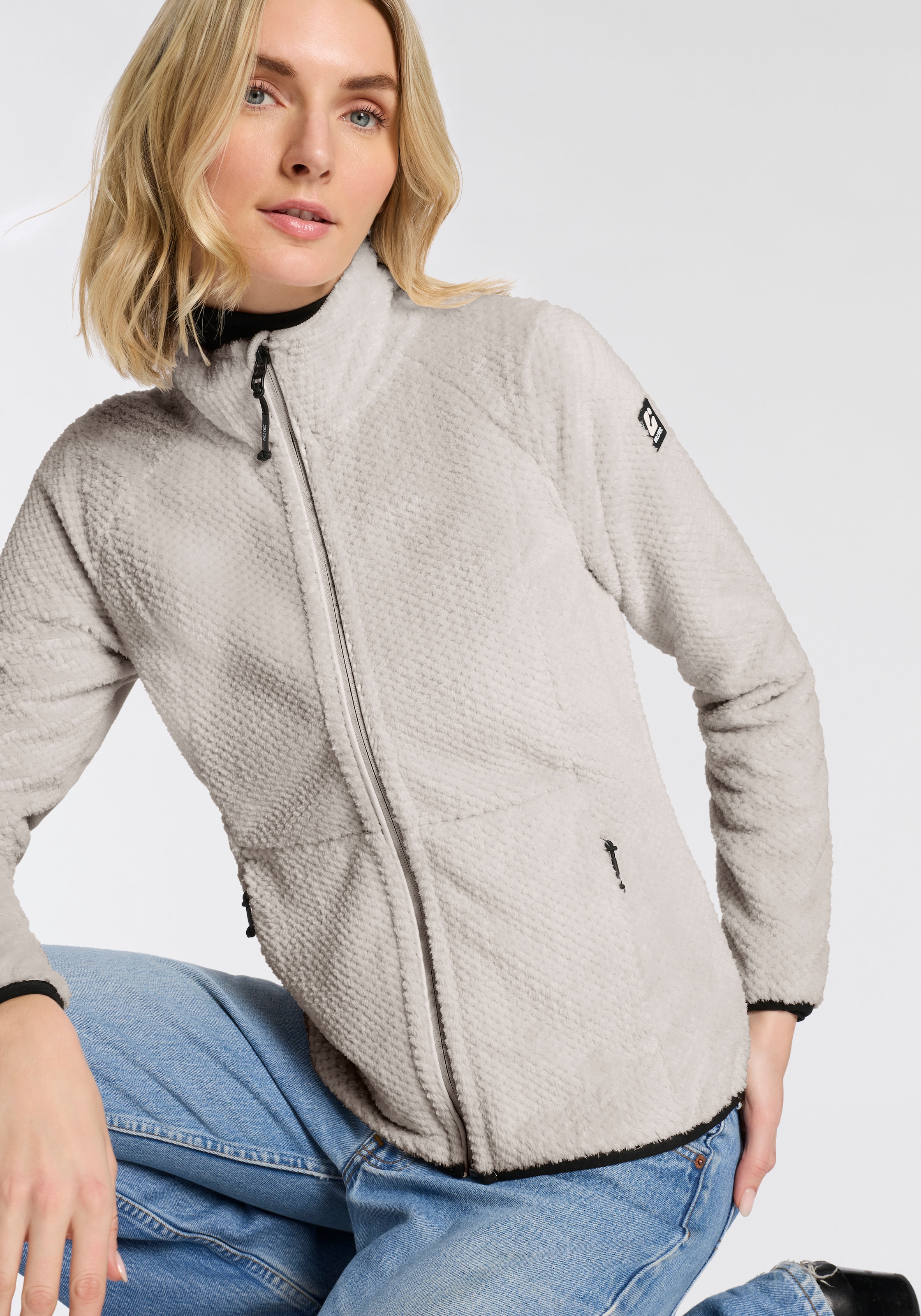 Killtec Fleecejacke »KOW 6 WMN KNTFLC JCKT« Übergangsjacke, windabweisend, mit Stehkragen