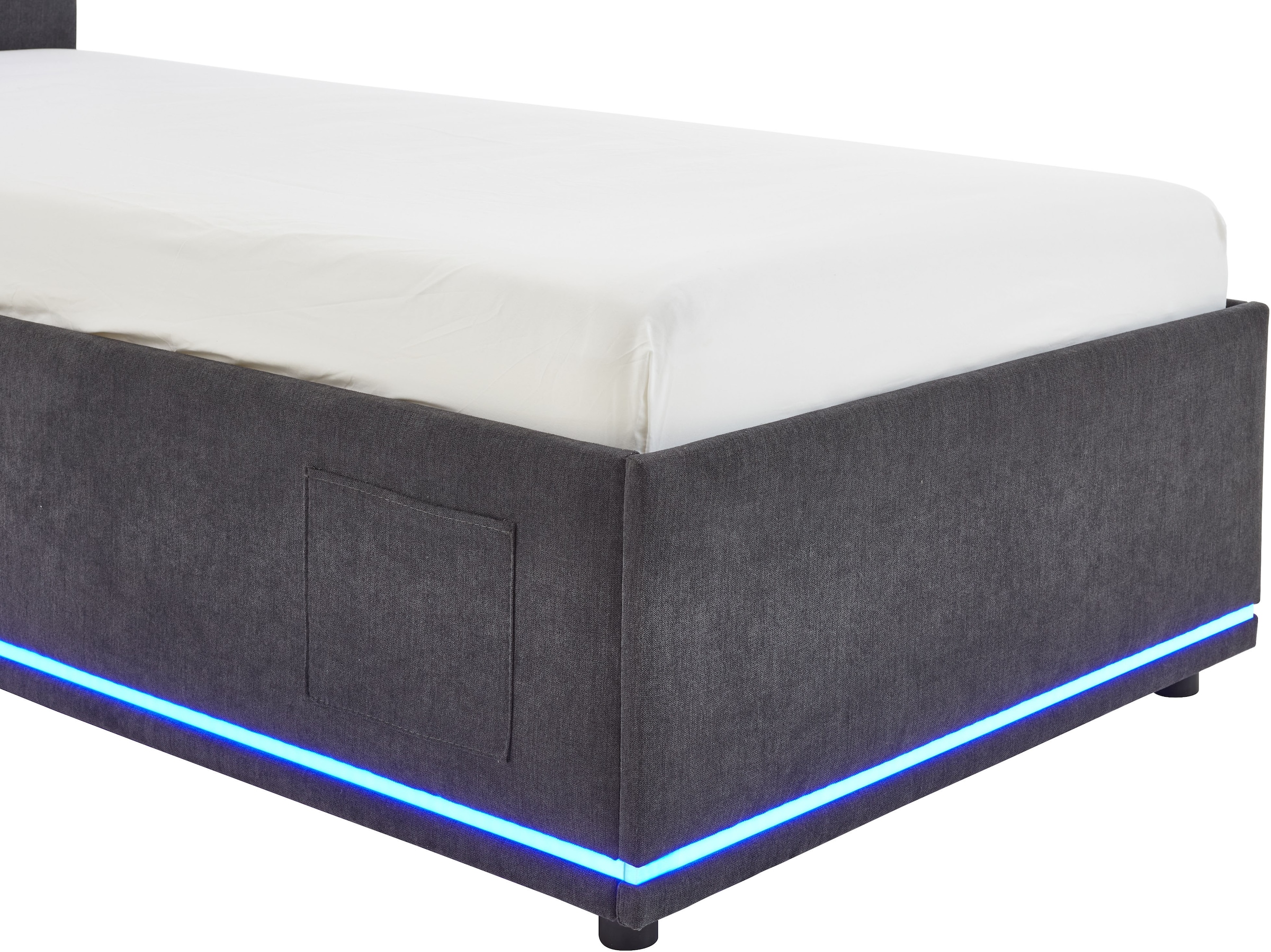 meise.möbel Polsterbett »CIRCLE inkl. LED-Beleuchtung & USB-Anschluss, wahlweise mit Bettkasten«