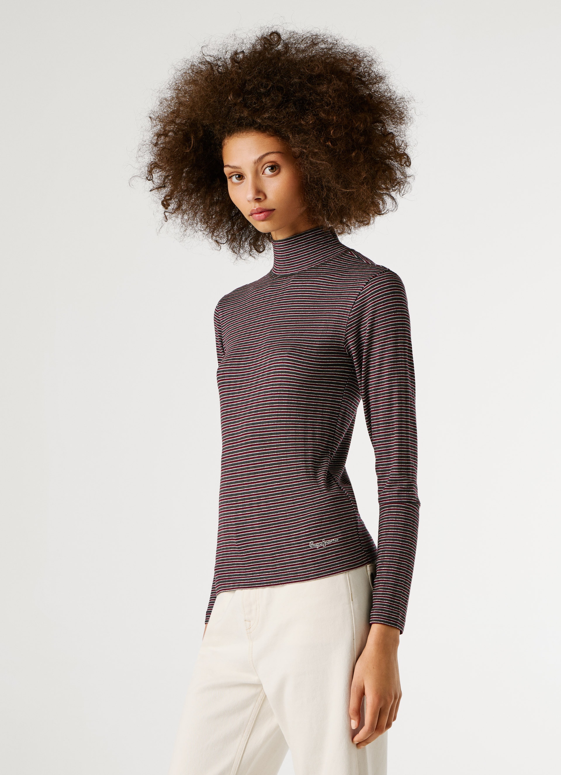 Pepe Jeans Langarmshirt »BINTY« mit Stehkragen