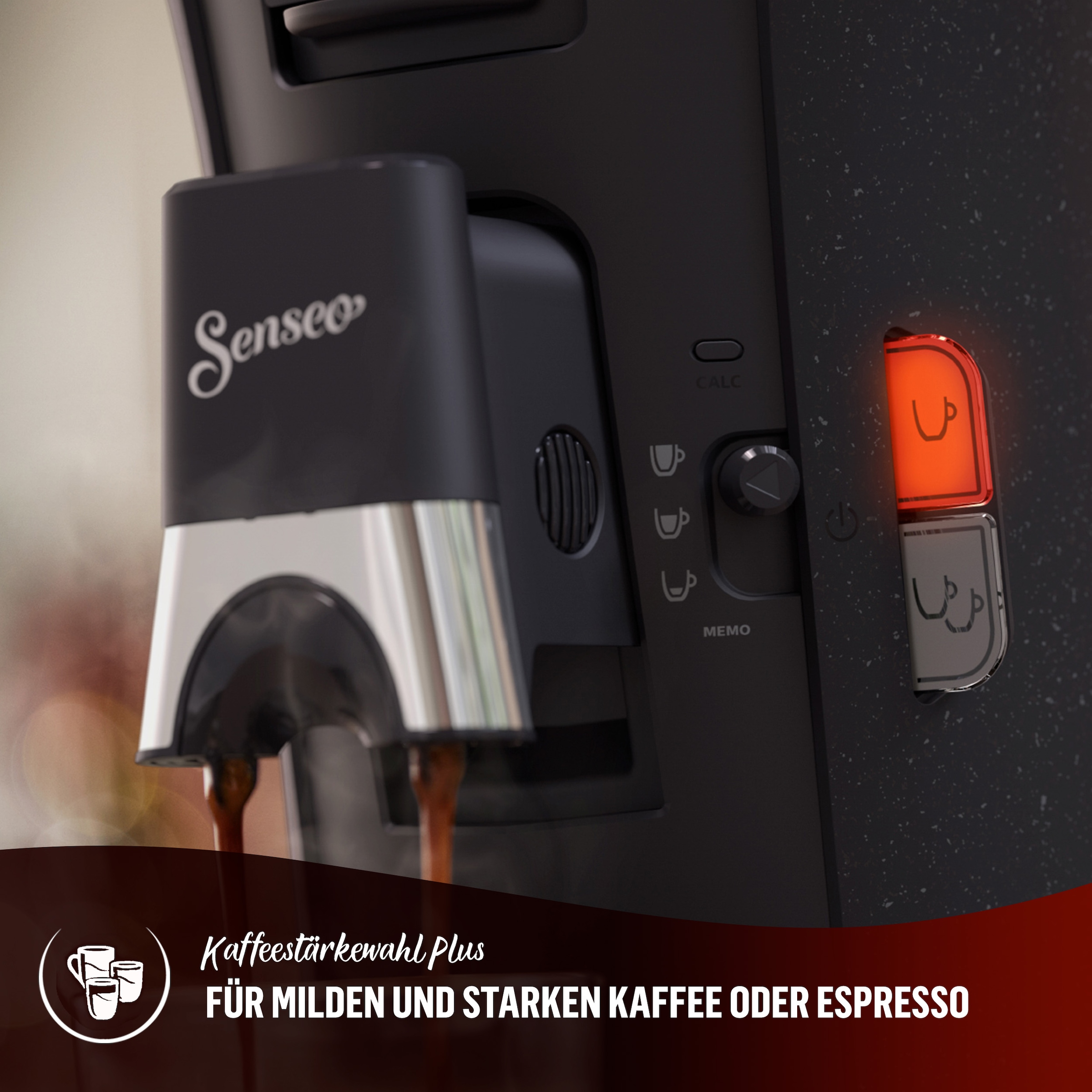 Philips Senseo Kaffeepadmaschine »Select ECO CSA240/20, mit drei Kaffee-Einstellungen«, aus 21% rec. Plastik, Memo-Funktion, inkl. Gratis-Zugabe, Wert 14€ UVP