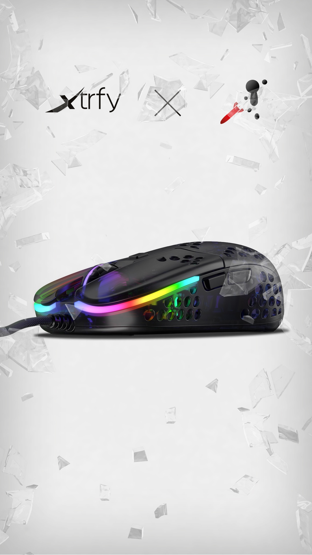 Cherry Xtrfy Gaming-Maus »MZ1 RGB«, kabelgebunden, ultraleichte Gaming-Maus