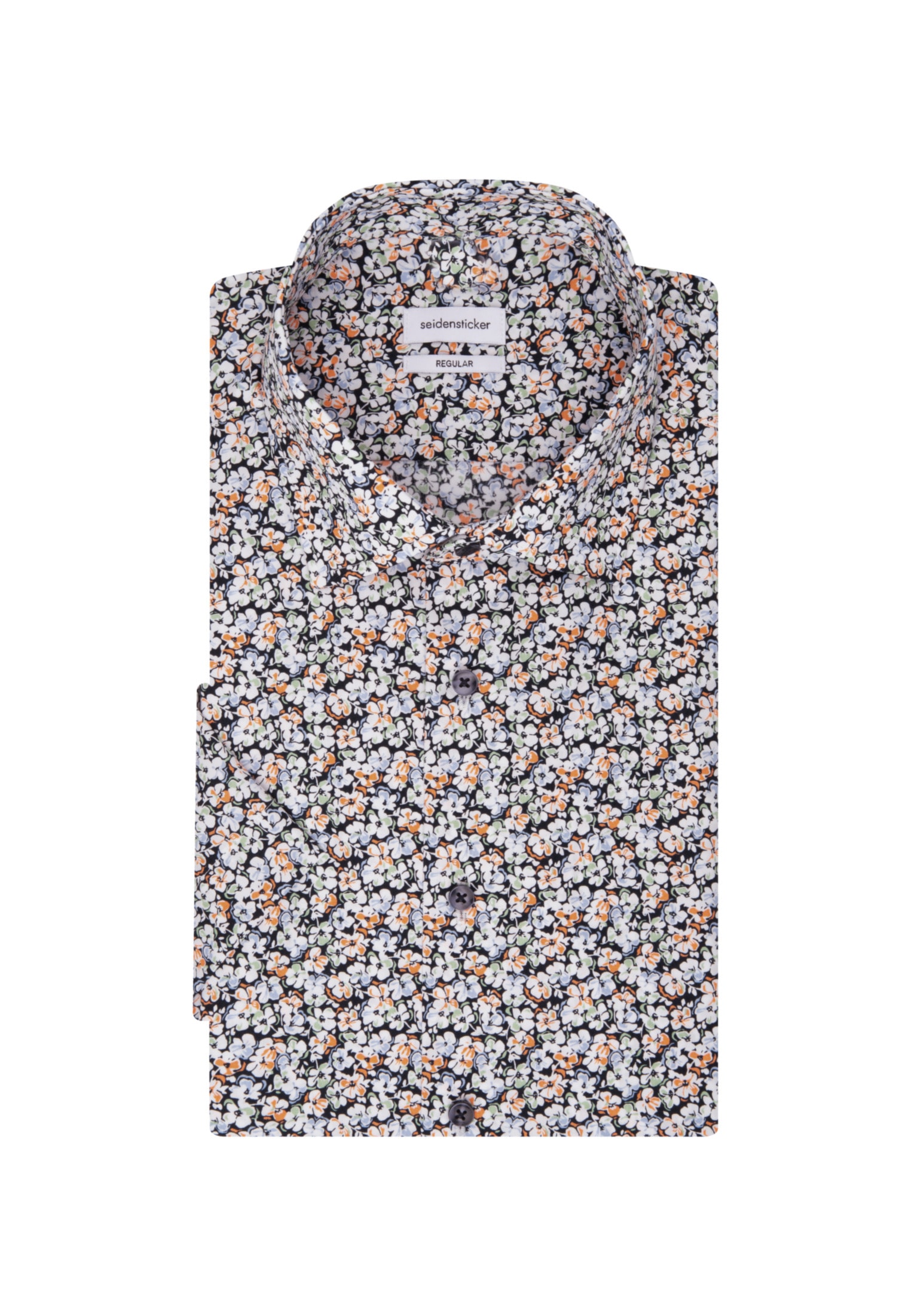 seidensticker Businesshemd »Regular«, Regular Kurzarm Kentkragen Floral