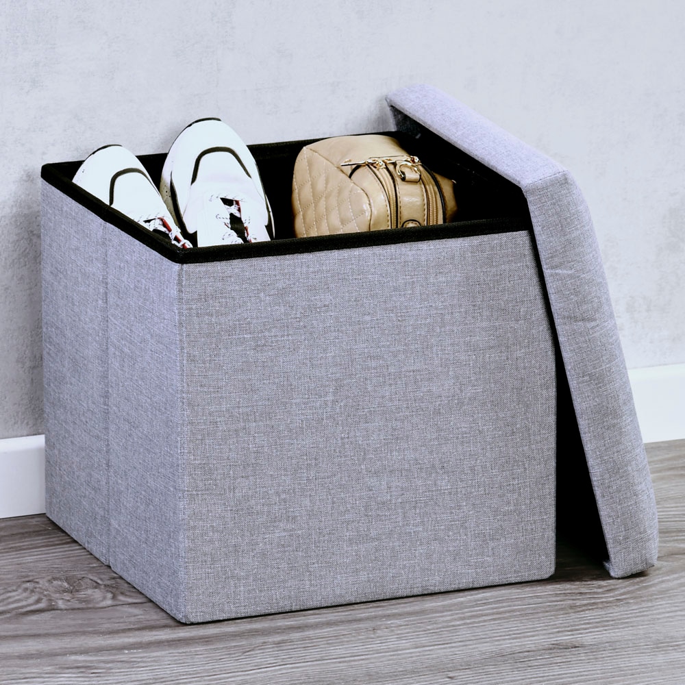 KESPER® Sitzhocker »KESPER  Sitzhocker-Box, grau« Deckel abnehmbar