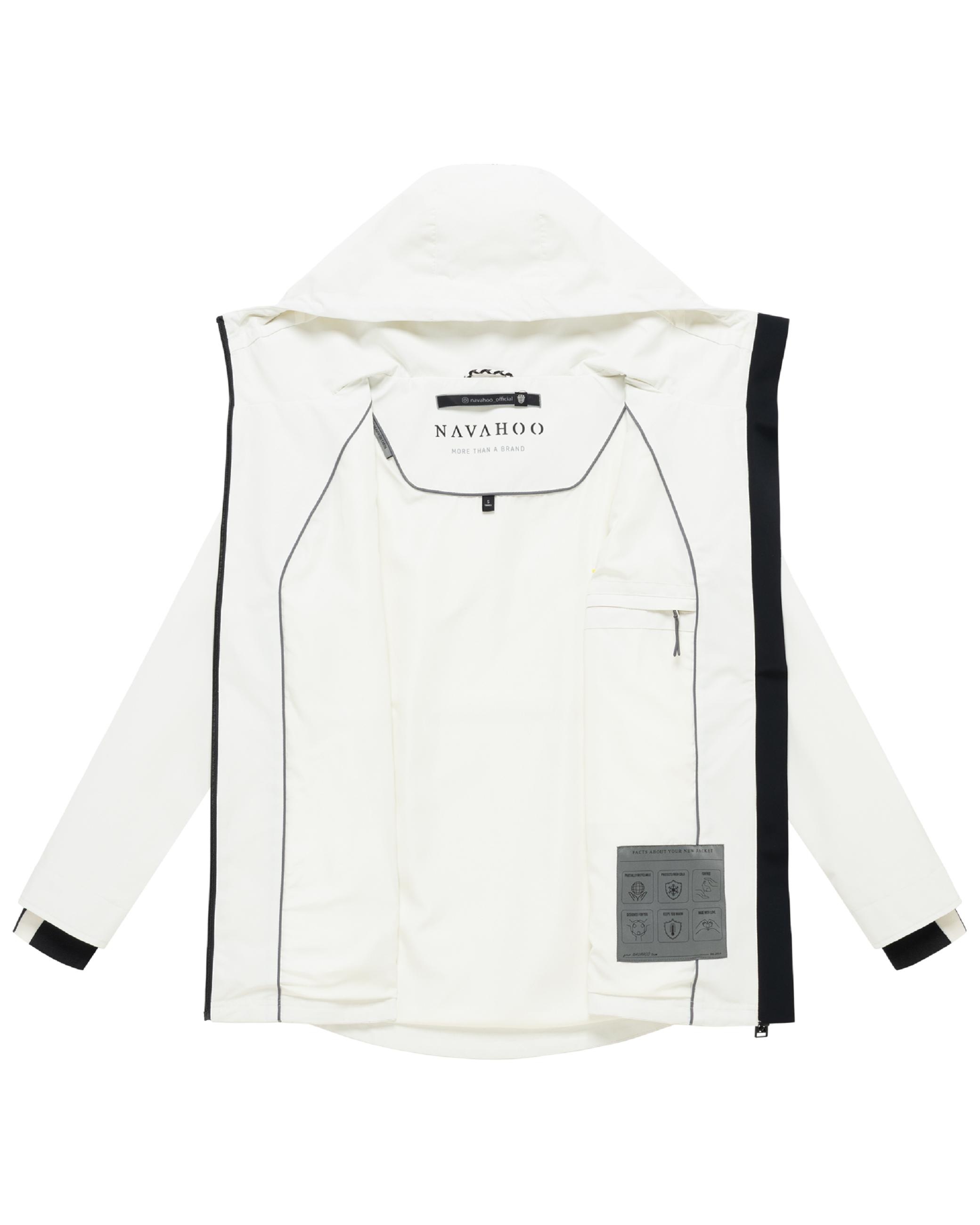 Navahoo Outdoorjacke »Outdoorjacke Blumentanz 14« mit Kapuze Übergangsjacke mit wasserdichtem Verschluss