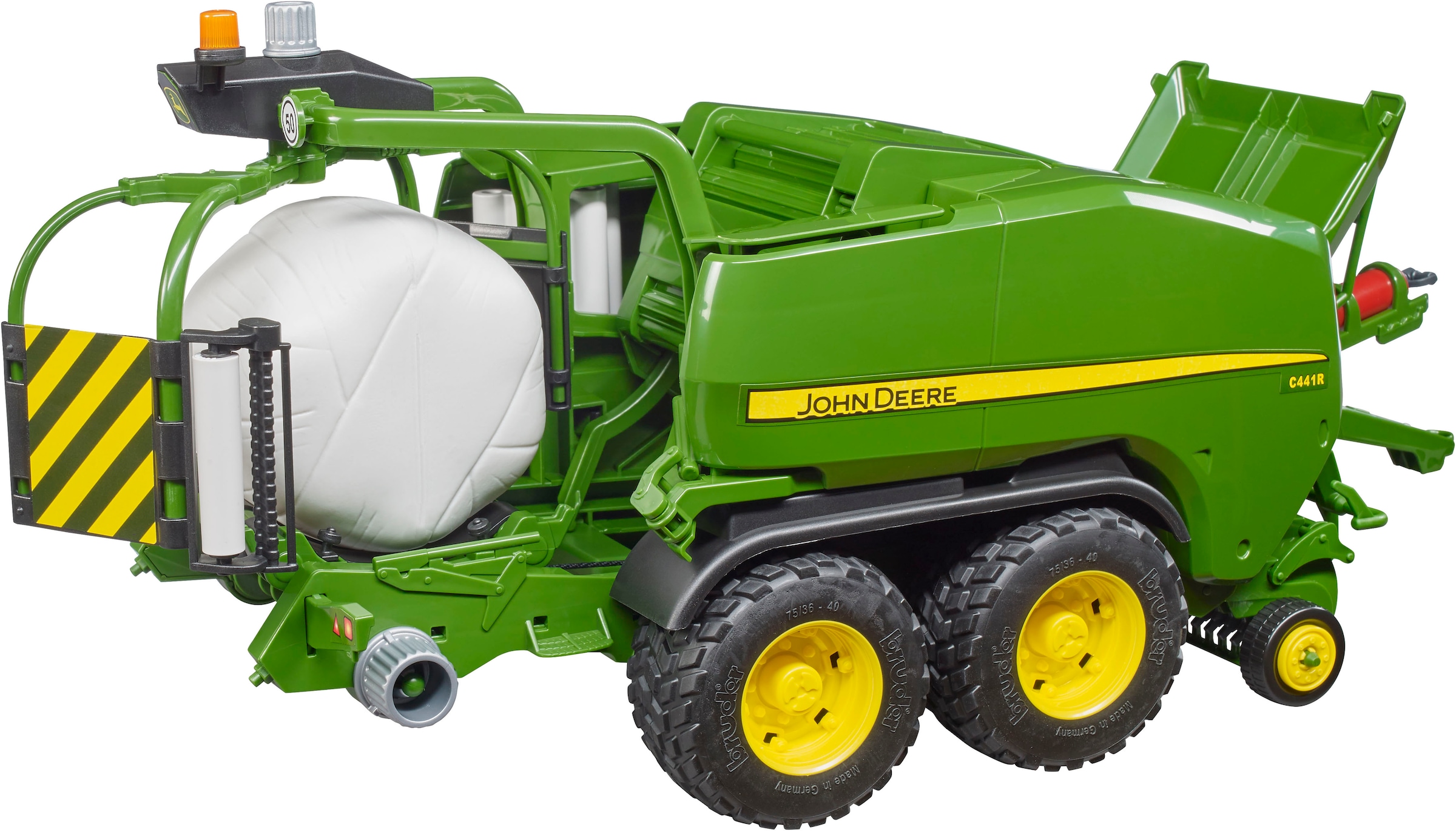 Bruder® Spielzeug-Landmaschine »John Deere Rundballen Presswickelkombi C441R 42 cm (02032)« Made in Europe
