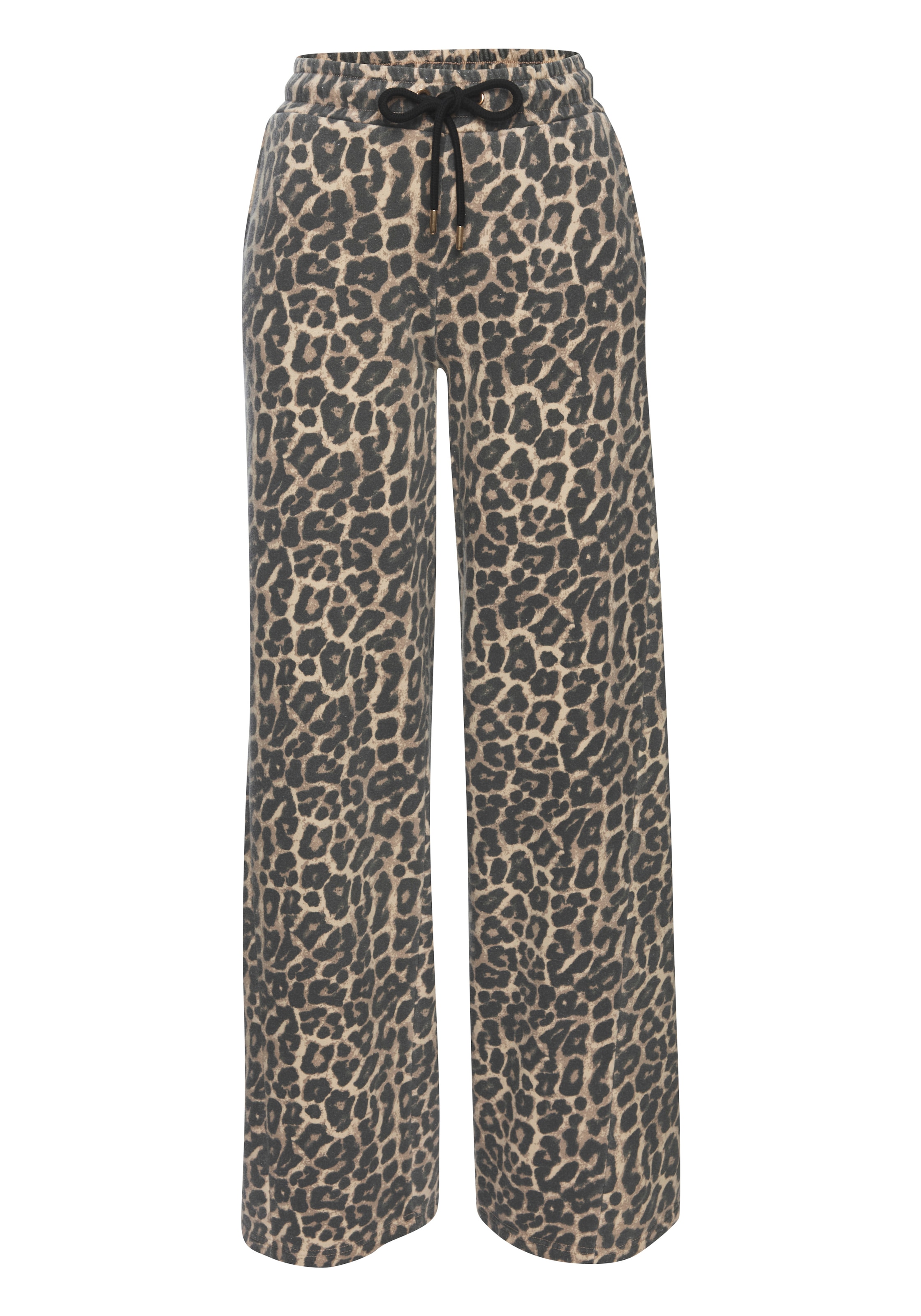 Buffalo Sweathose »- Relaxhose in Leo-Optik«  Weites Bein mit bequemen Bündchen, Home- und Loungewear