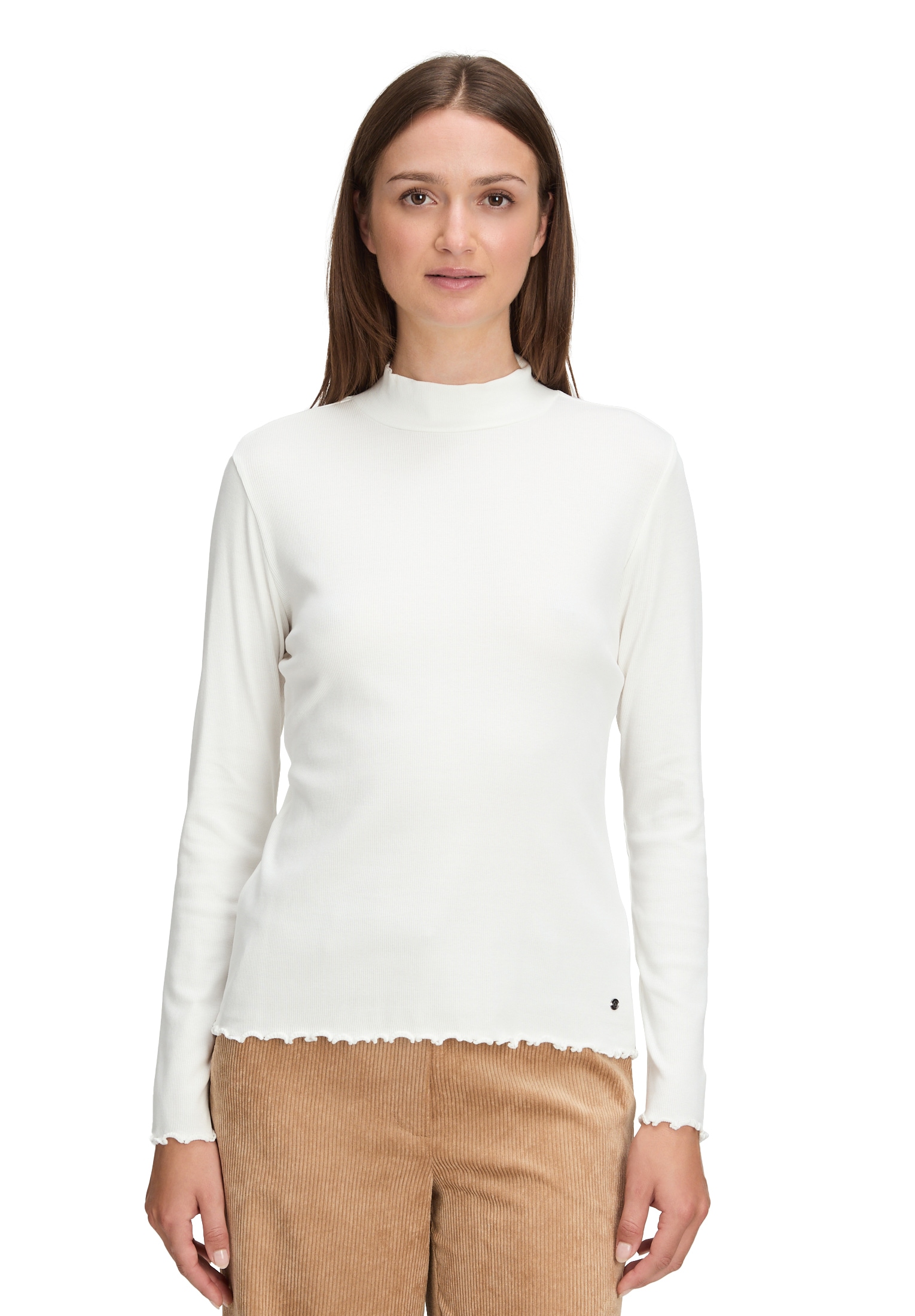 Betty&Co Langarmshirt »Langarm-Shirt mit Rippenstruktur«