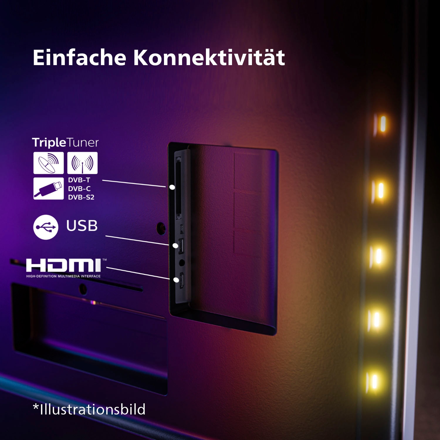 Philips OLED-Fernseher »55OLED708/12«, Jahre 4K XXL Zoll, Ultra 3 TV-Smart-TV cm/55 139 Garantie ➥ | HD, UNIVERSAL TV-Google Android