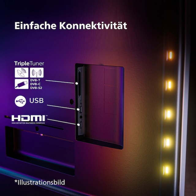 Philips OLED-Fernseher »55OLED708/12«, 139 cm/55 Zoll, 4K Ultra HD, Android  TV-Google TV-Smart-TV ➥ 3 Jahre XXL Garantie | UNIVERSAL