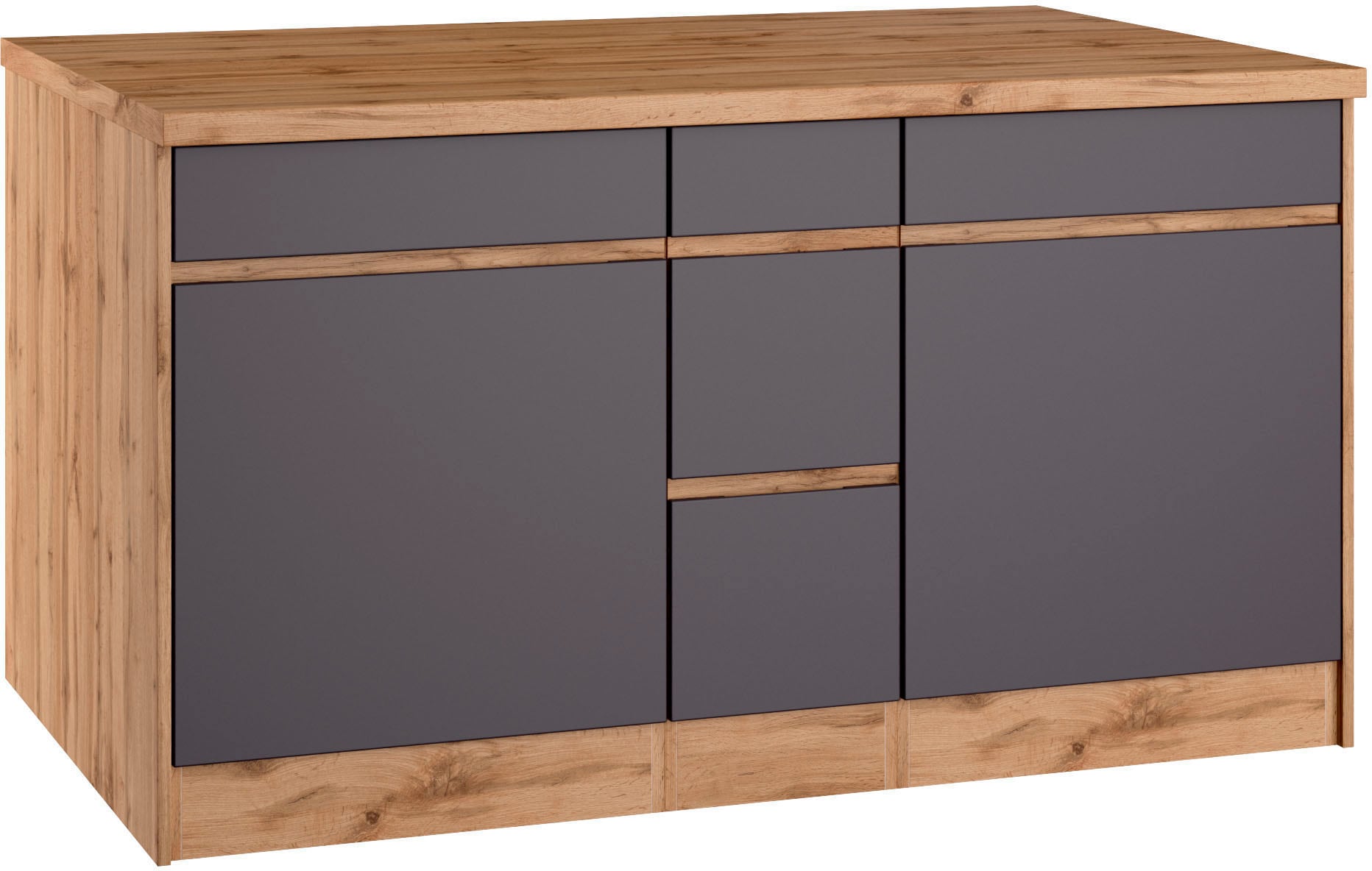 KOCHSTATION Winkelküche »KS-Riesa«, Stellbreite 340x150 cm, wahlweise mit oder ohne E-Geräte