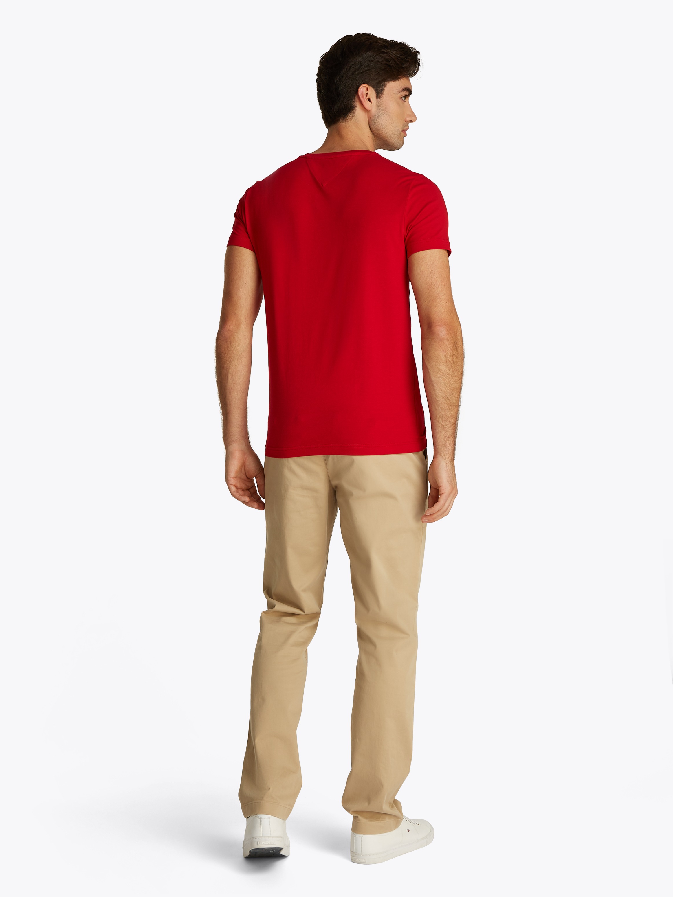 Tommy Hilfiger T-Shirt »STRETCH SLIM FIT TEE«, mit Rundhalsausschnitt