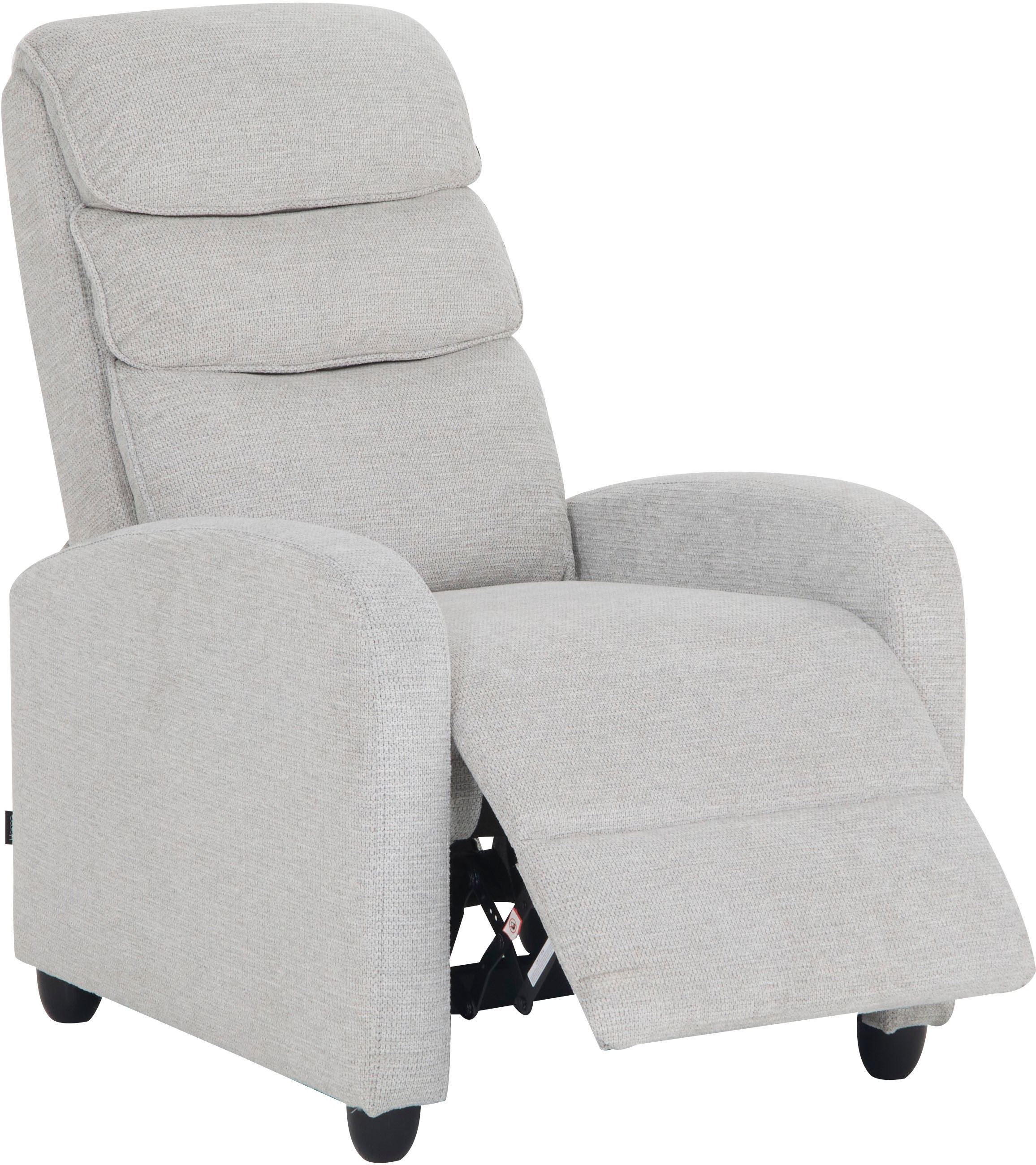 Home affaire Relaxsessel »BERVILLE, TV-Sessel, Ruhesessel mit Schlaffunktion, Webstoff«, Liegesessel mit manueller Relaxfunktion