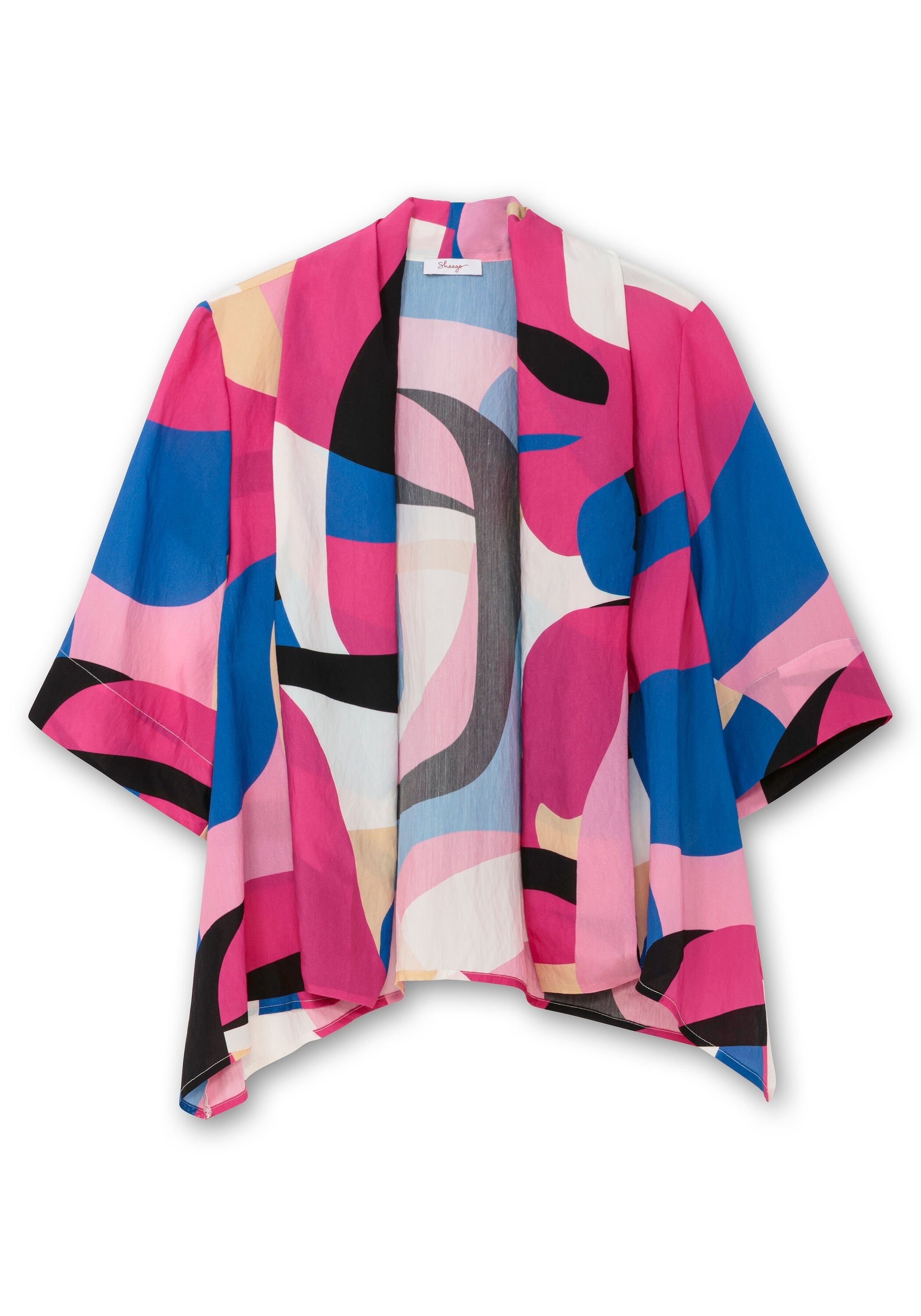Sheego Blusenjacke »Blusenjacke mit Grafikprint, in offener Form«