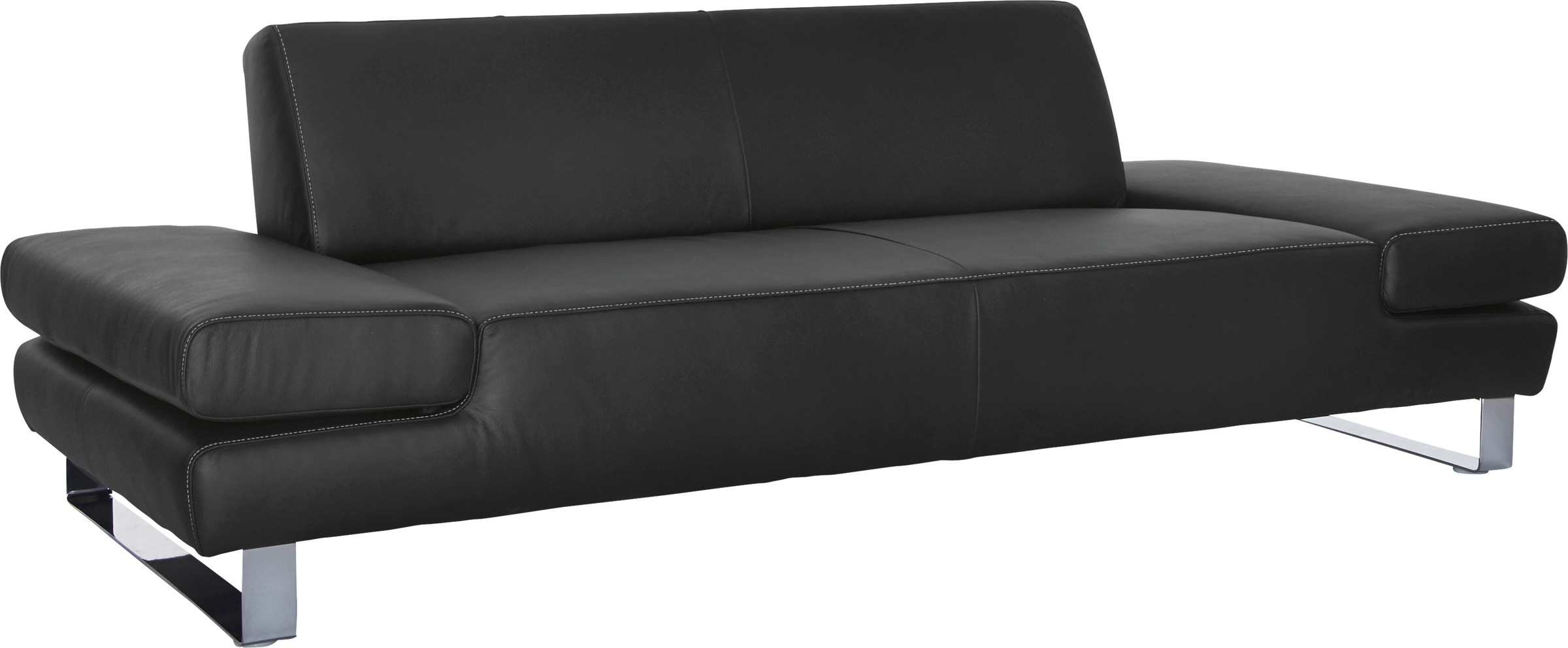 W.SCHILLIG 3-Sitzer »taboo Designsofa mit hohem Sitzkomfort«, mit Normaltiefe, inklusive Armlehnenverstellung, mit Kontrastnaht