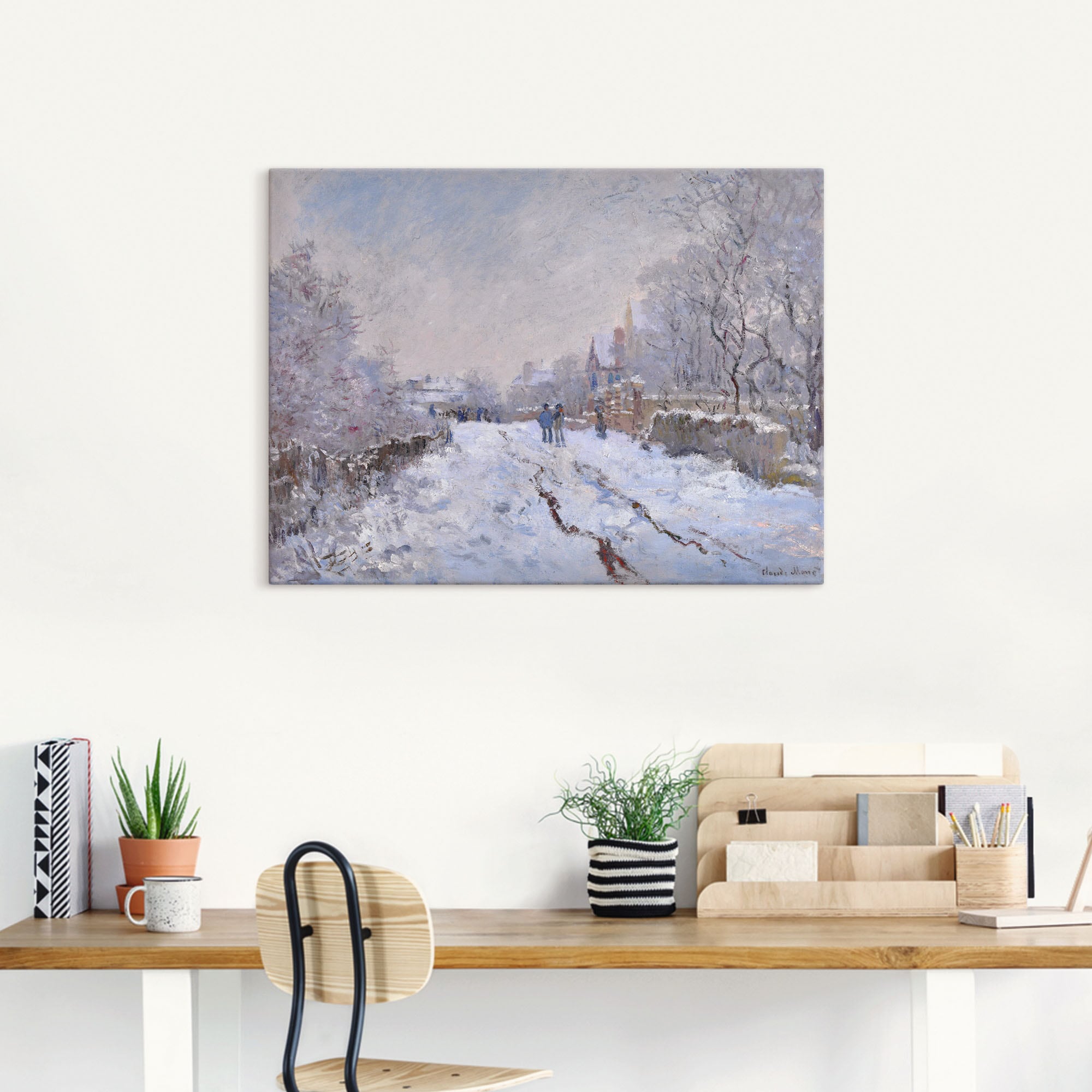 Artland Wandbild »Schnee in Argenteuil.«, Vier Jahreszeiten Bilder, (1 St.), als Leinwandbild, Poster in verschied. Größen