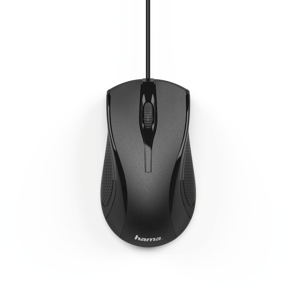 Hama Maus »Computermaus mit Kabel für Rechtshänder und Linkshänder, PC Maus«, kabelgebunden