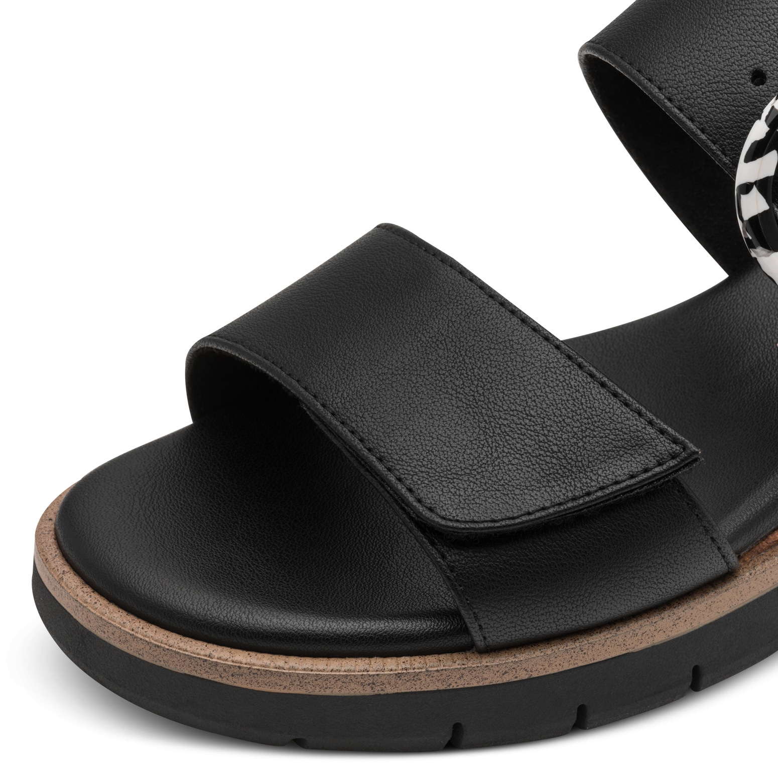 MARCO TOZZI Keilsandalette  Riemechensandale, Sommerschuh in veganer Verarbeitung