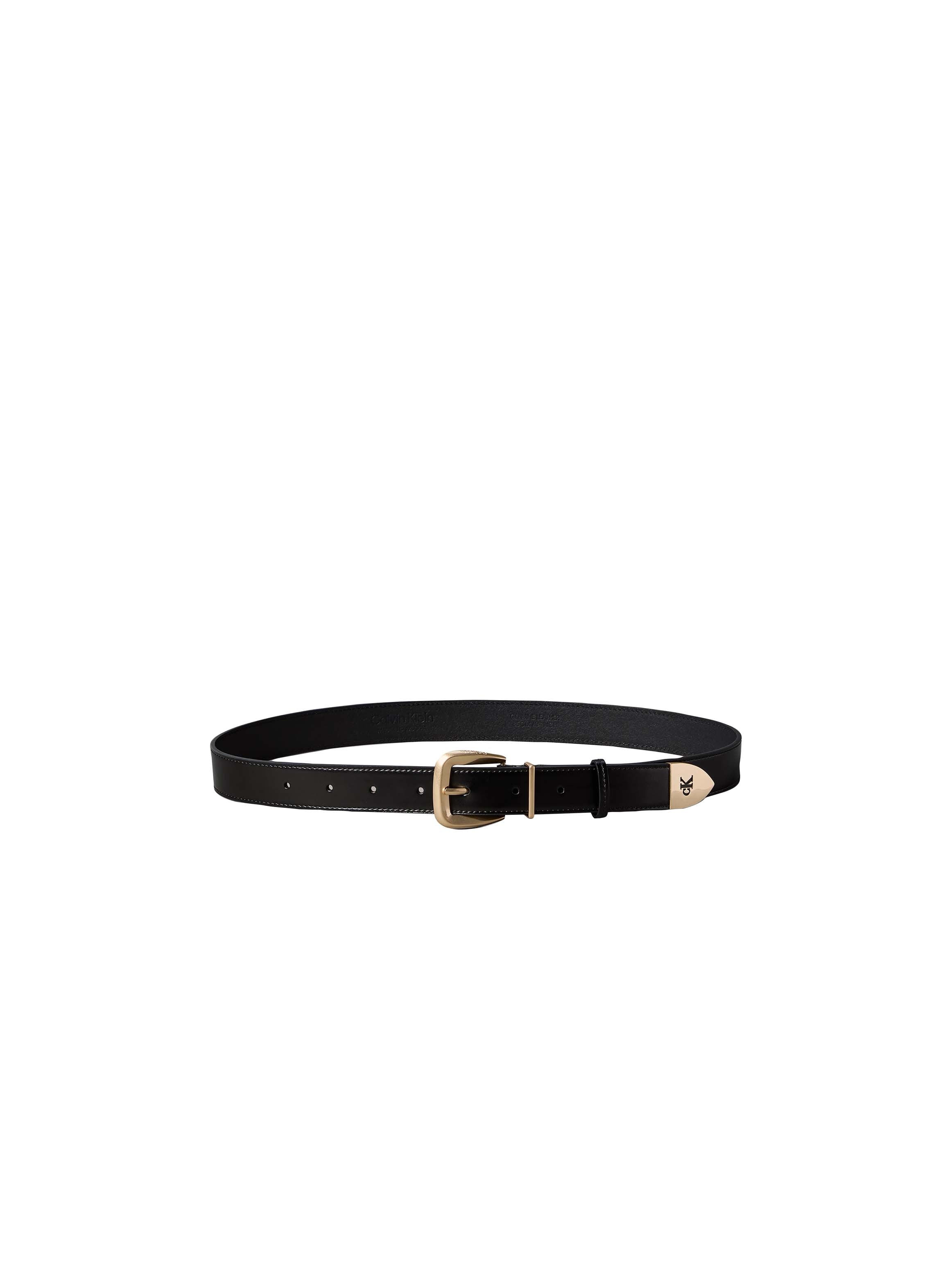 Calvin Klein Ledergürtel »HW END TIP BUCKLE BELT 30MM« Regular fit und größenverstellbar