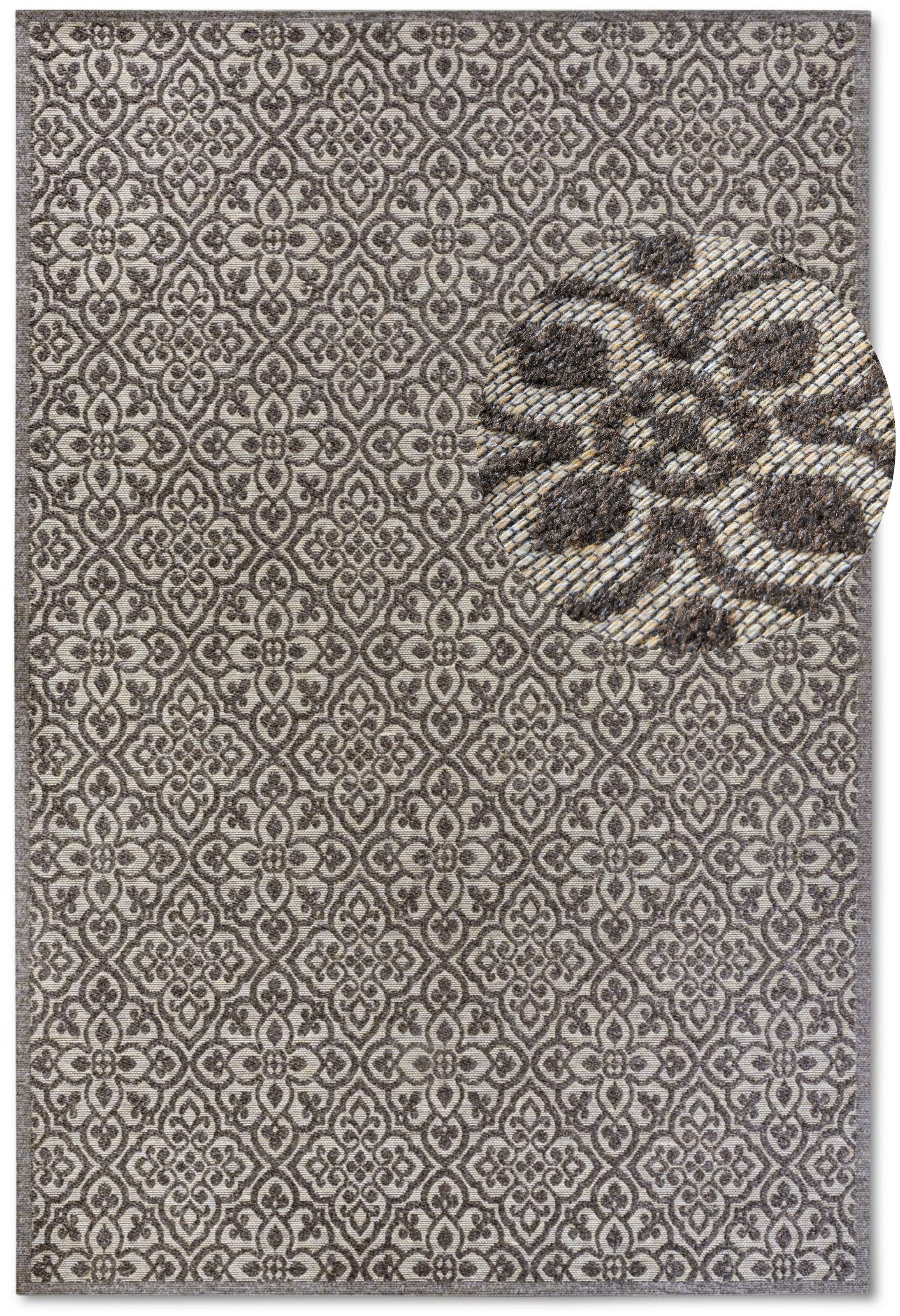 Villeroy & Boch Outdoorteppich »Julie«, rechteckig, 4 mm Höhe, In-& Outdoor, Flachgewebe, wetterfest, Terrasse, Balkon, modern, Trend