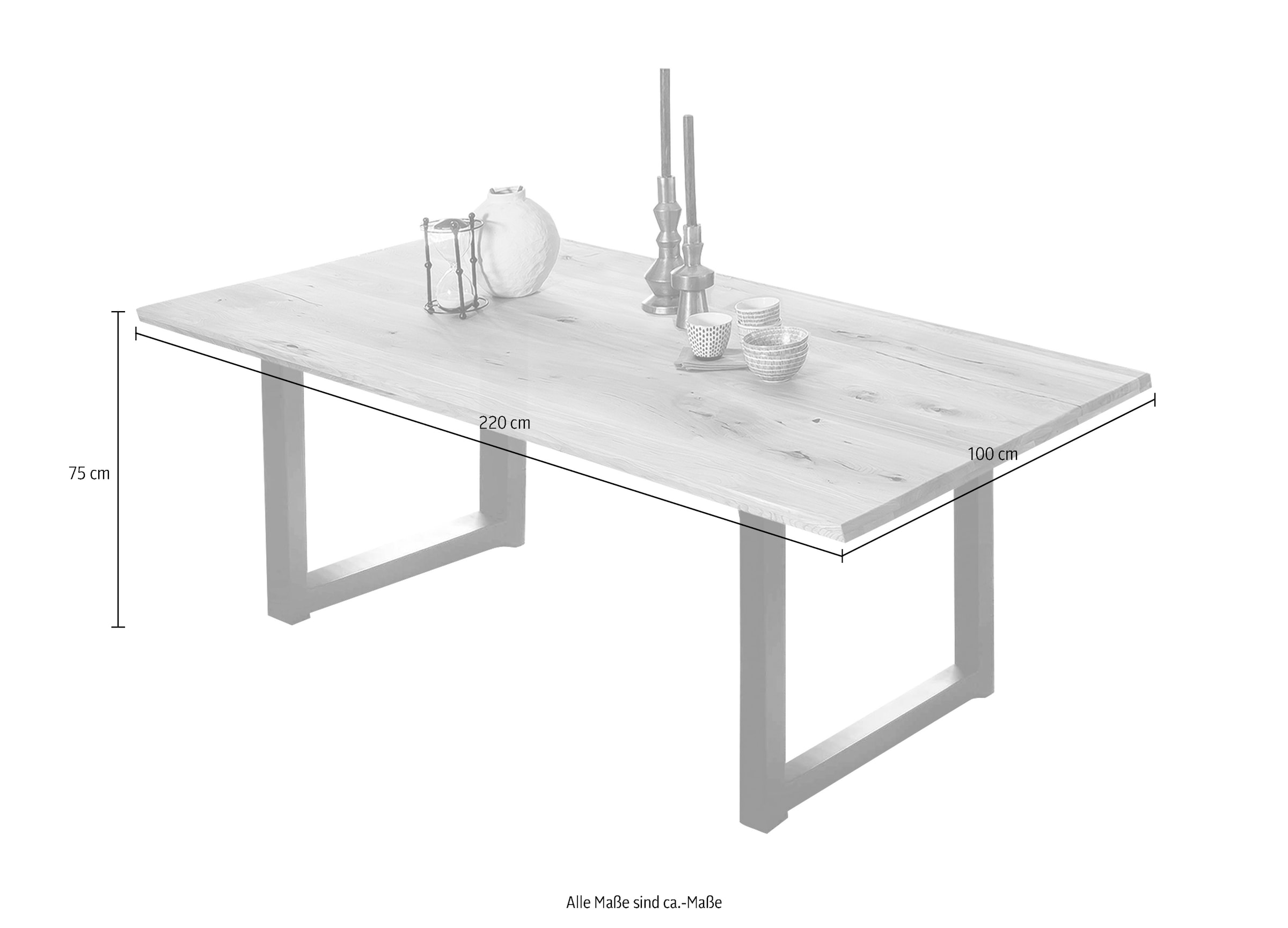 SIT Esstisch, Kufengestell im industriellen Antiklook