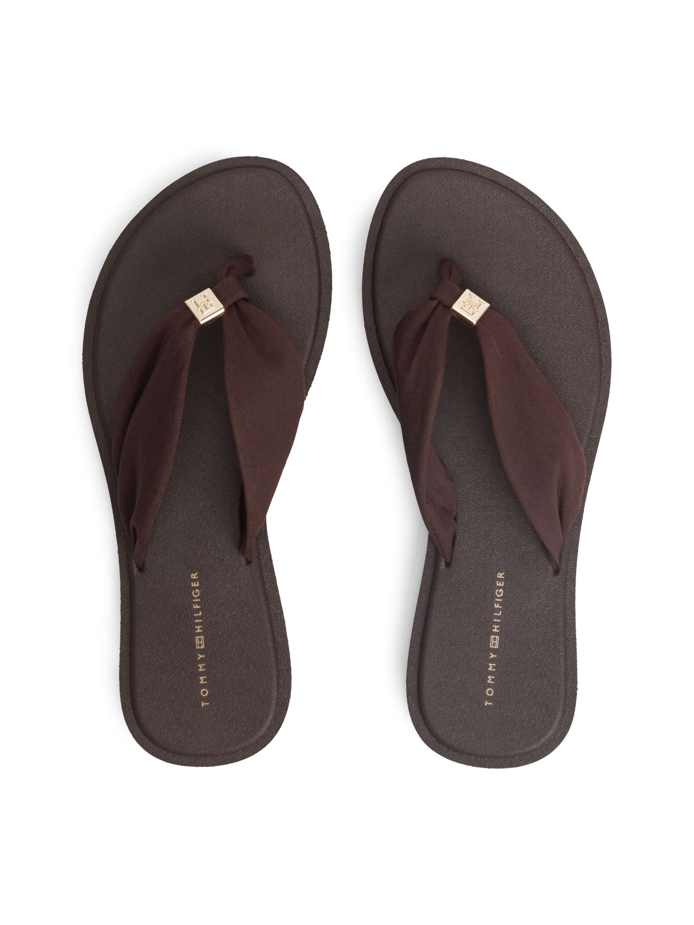 Tommy Hilfiger Zehentrenner »TH SCANDI SOFT SUMMER SANDAL«  Sommerschuh, Strandschuh mit Schmuckelement