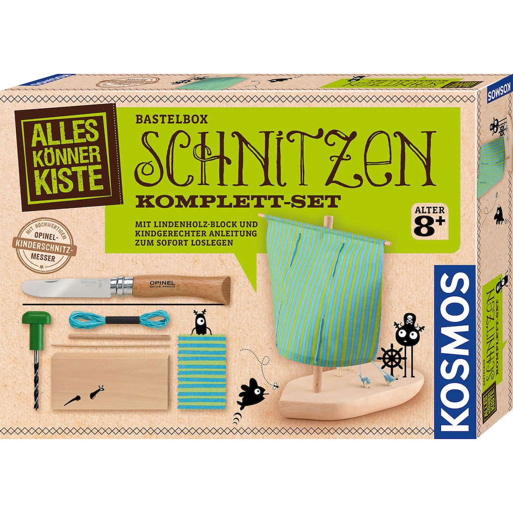Kosmos Kreativset »AllesKönnerKiste Schnitzen«, Made in Germany
